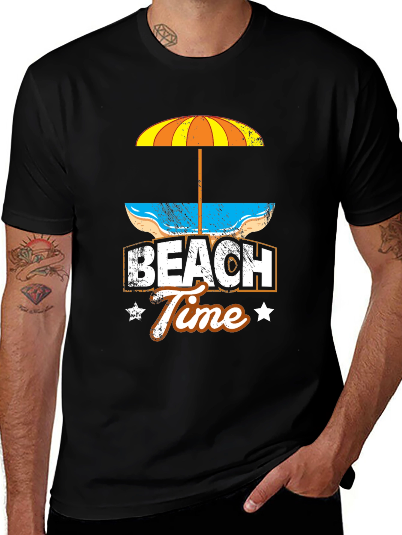 Variant 18 of Beach Time Graphic T-Shirt - Summer Ready!