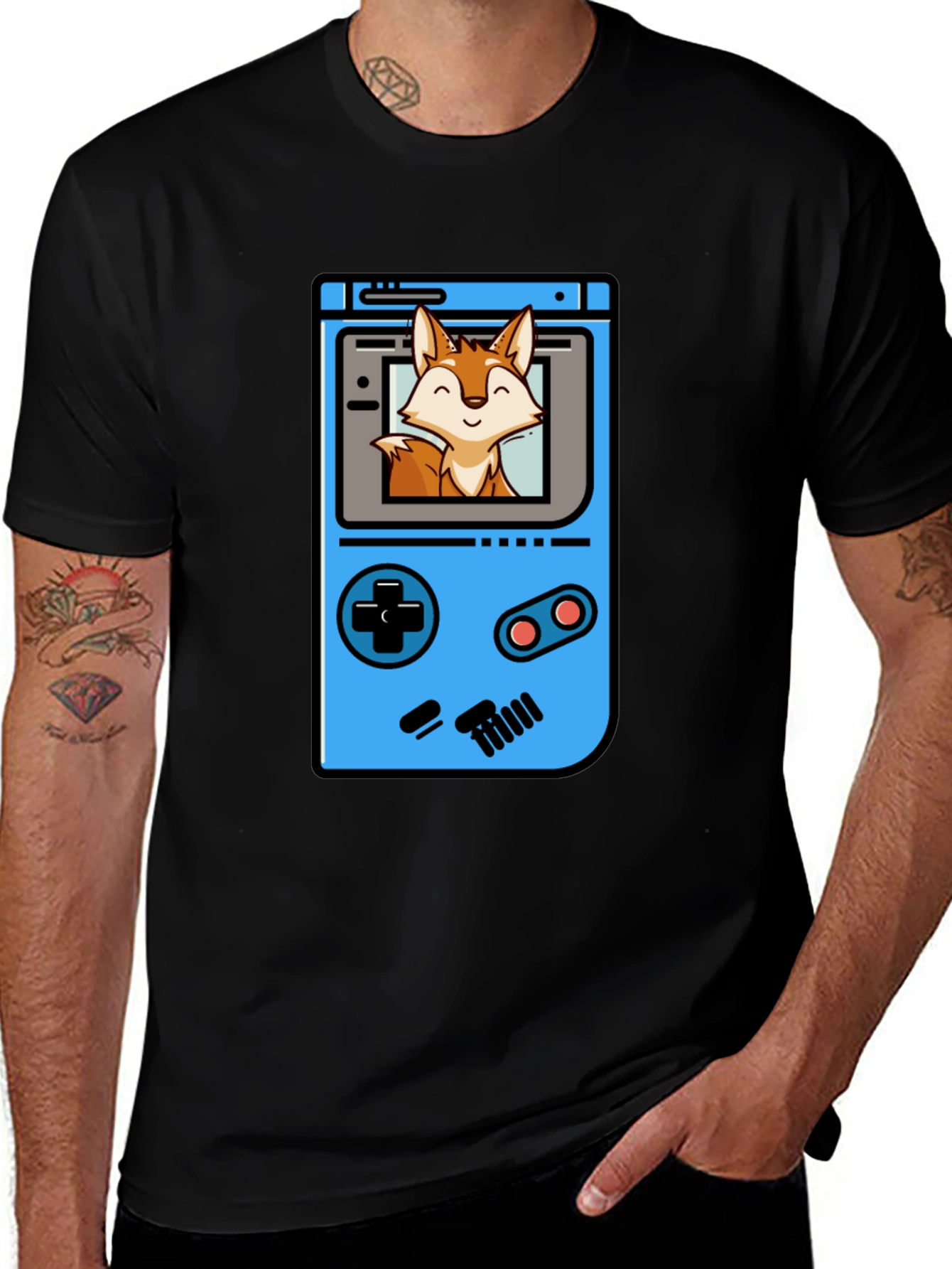 Variant 12 of Retro Gaming Fox T-Shirt