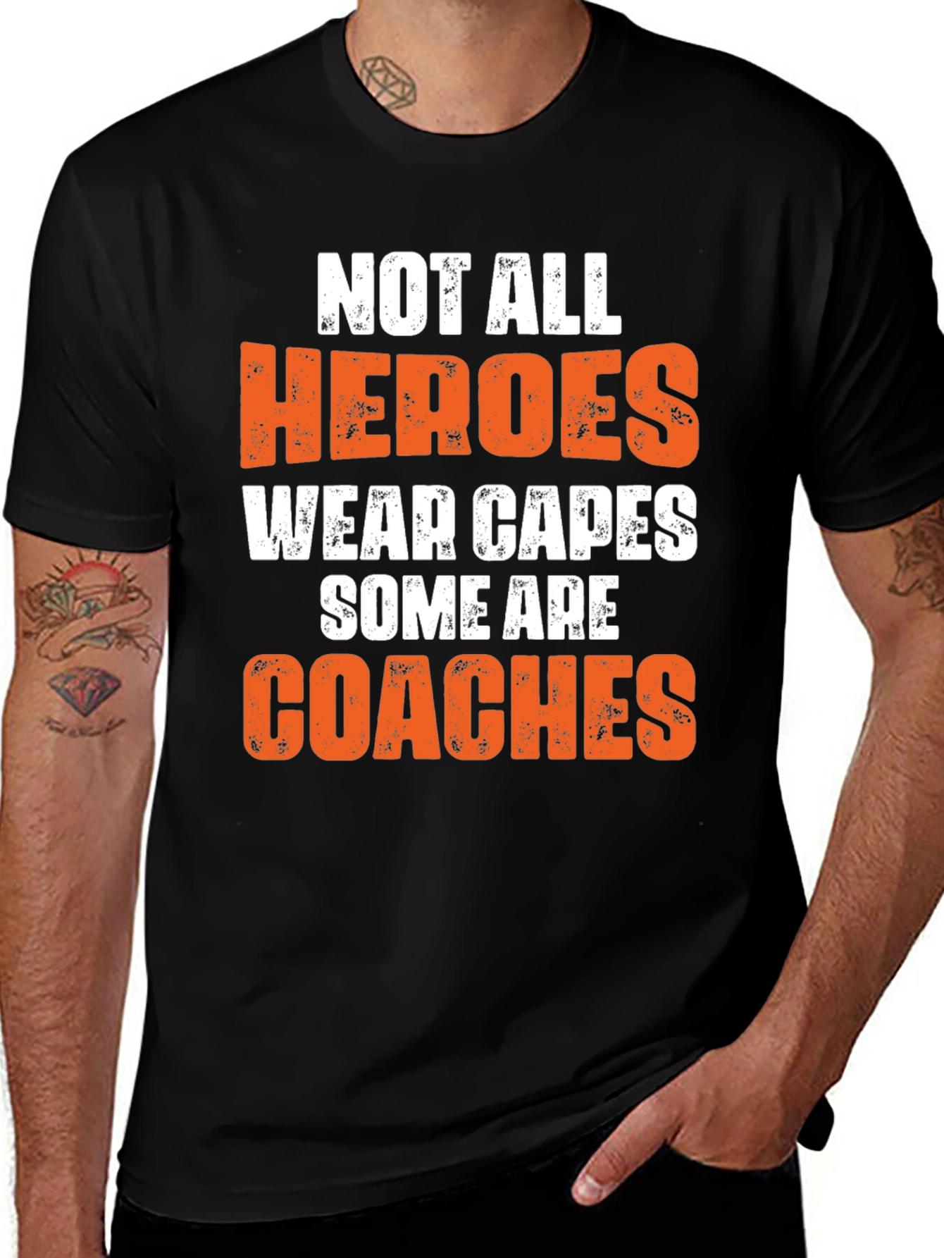 Variant 10 of Heroes Wear Capes Coaches T-Shirt