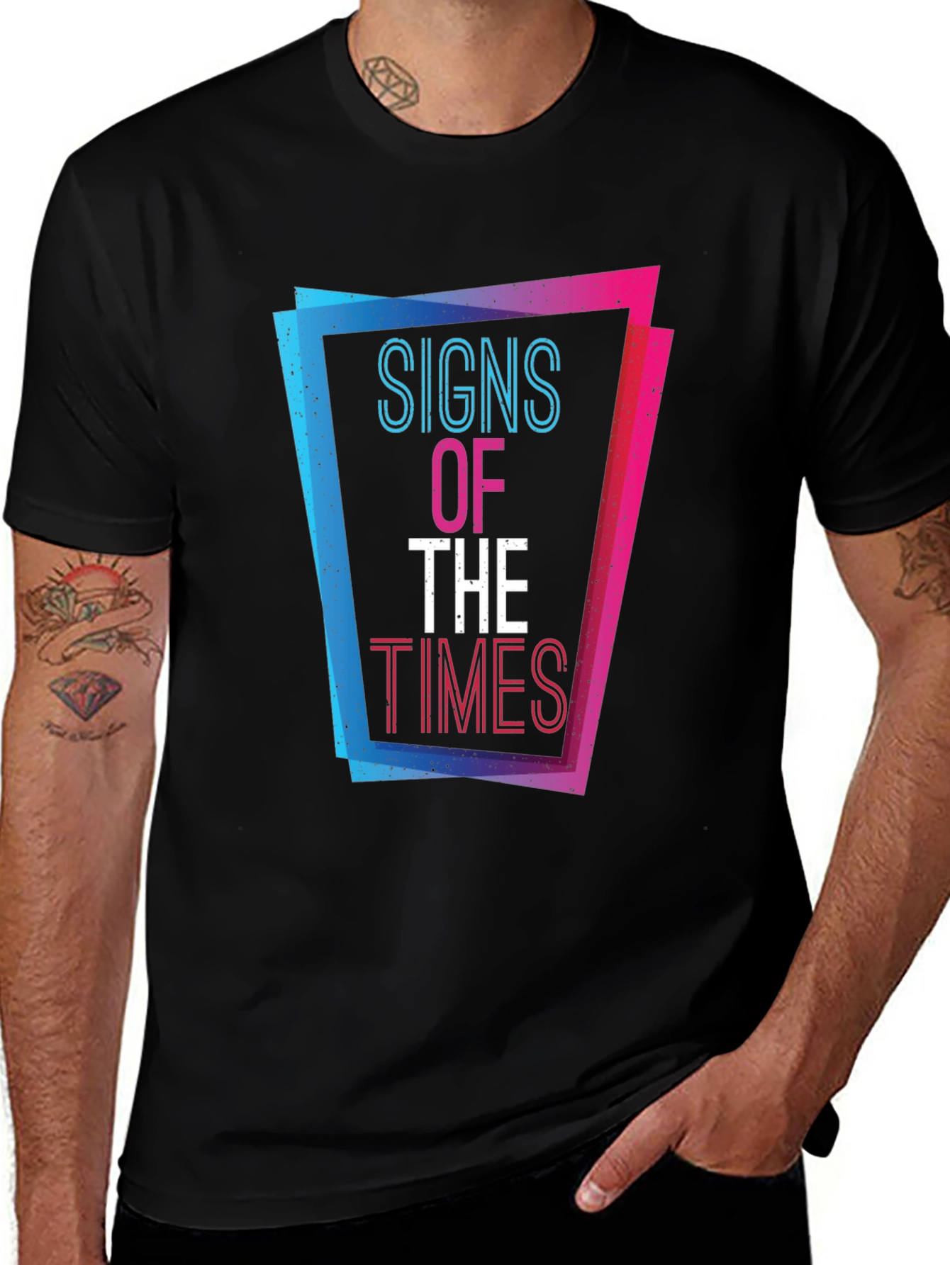 Variant 25 of Signs of the Times Graphic T-Shirt - Black