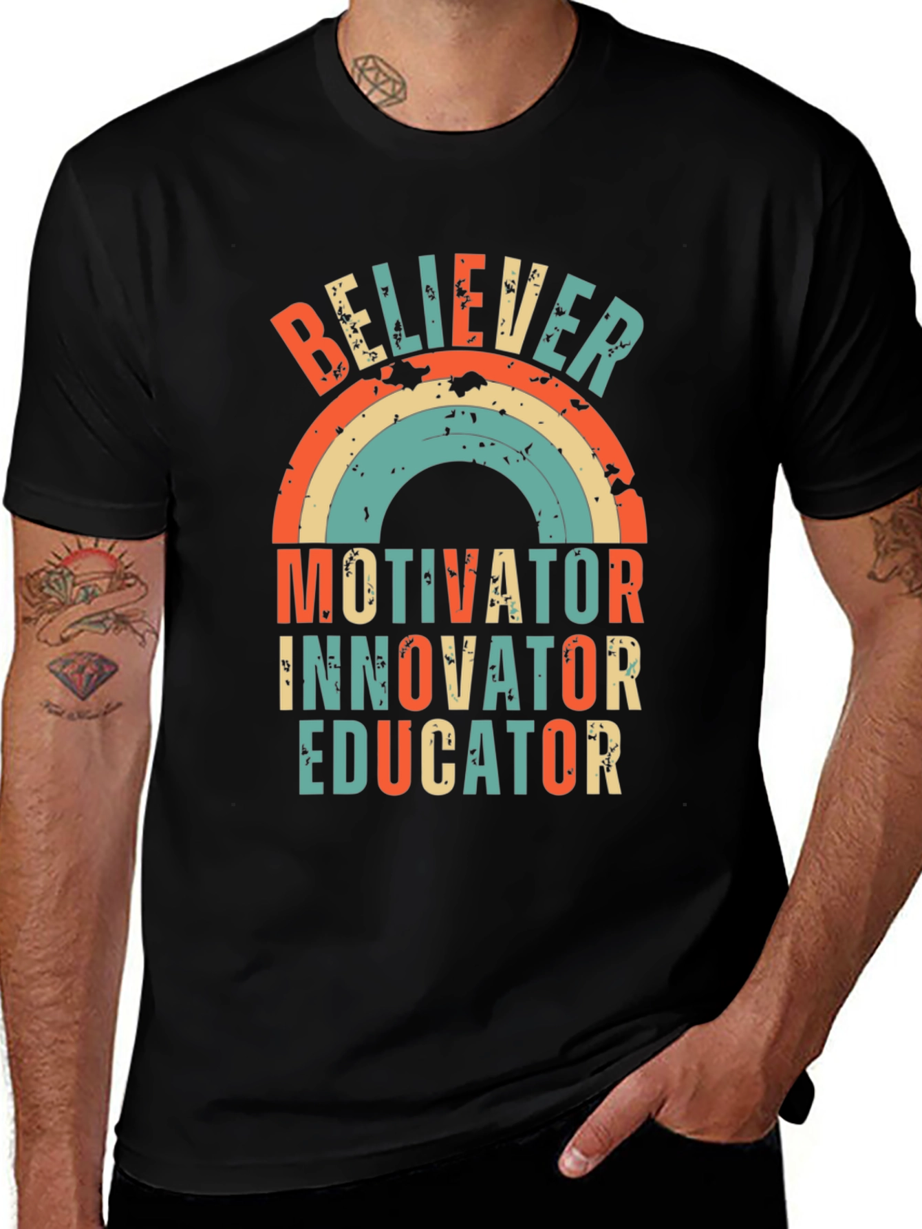 Believer Motivator Educator Graphic Tee