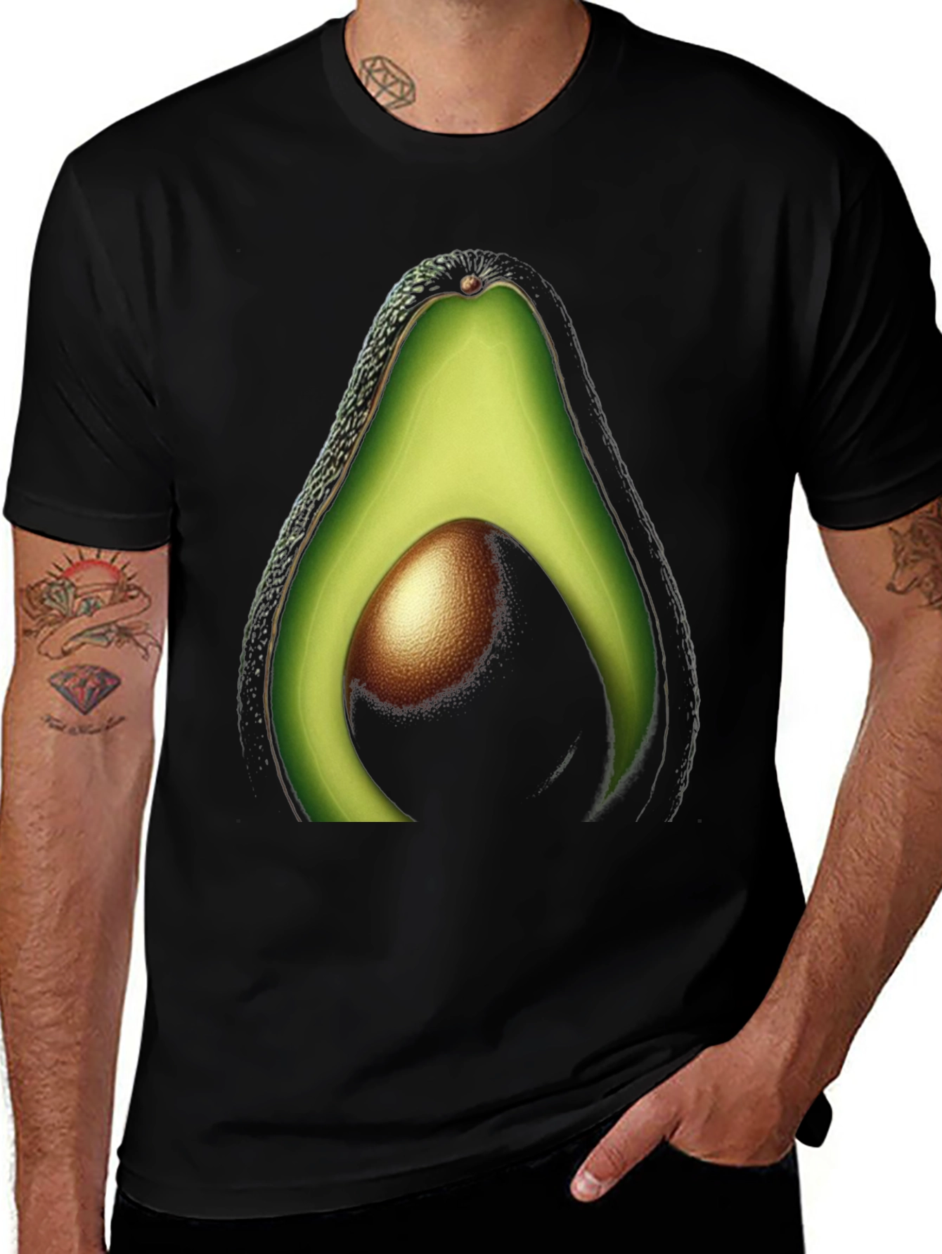 Variant 8 of Avocado Slice Graphic T-Shirt