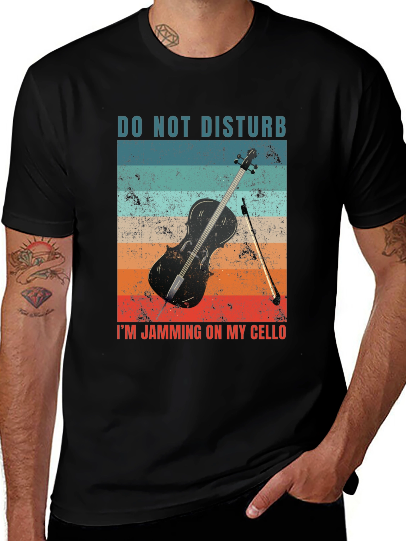 Variant 28 of Do Not Disturb Cello Graphic Tee