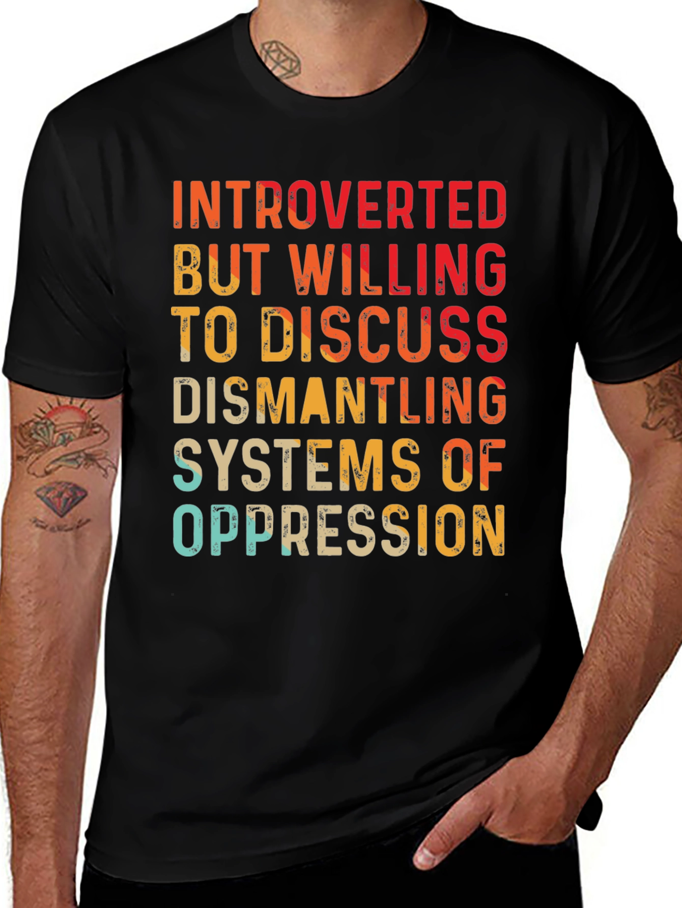 Variant 21 of Introverted But Willing T-Shirt