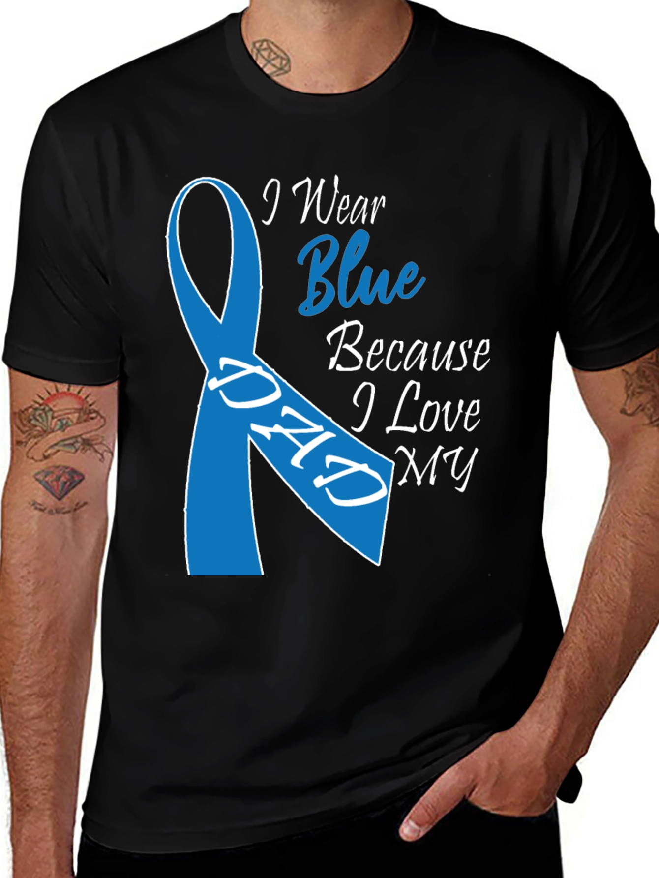Variant 5 of I Wear Blue For My Dad T-Shirt
