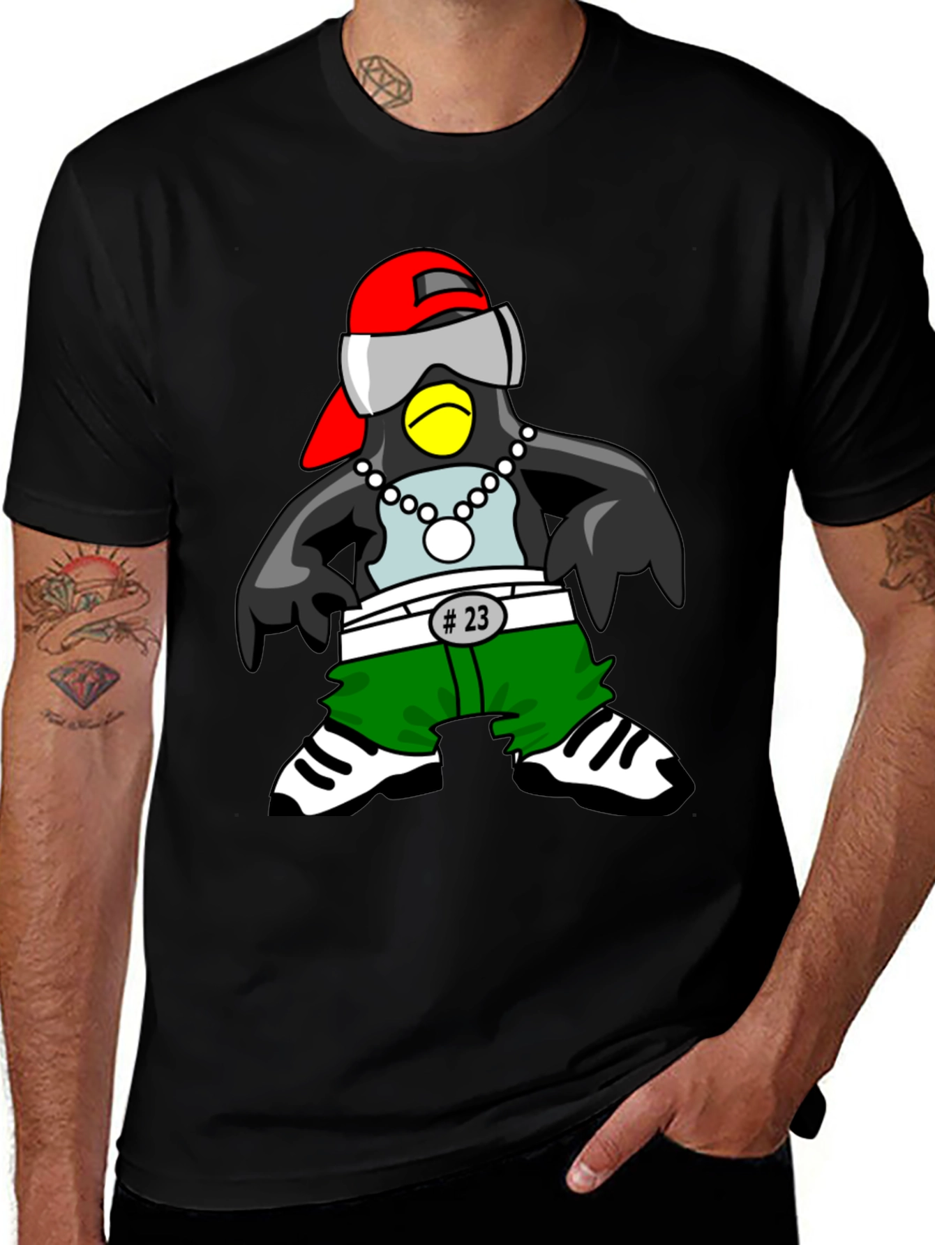 Cool Penguin Graphic T-Shirt