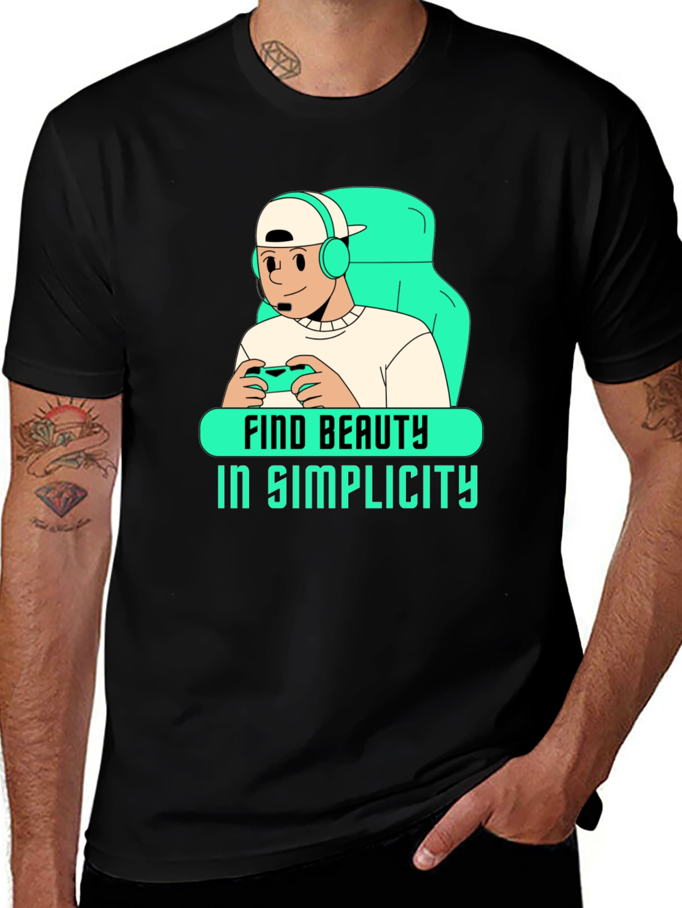 Variant 23 of Gamer Simplicity Graphic Tee - Unisex Soft Cotton Blend
