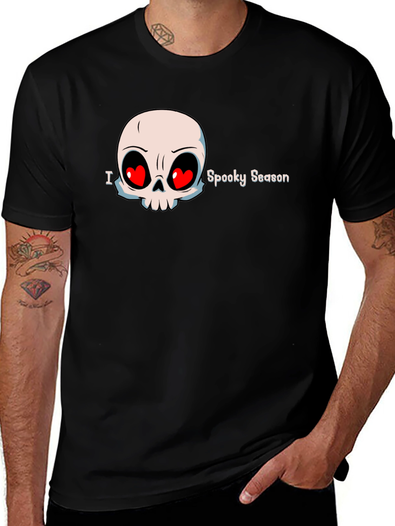 Variant 14 of I Love Spooky Season Black T-Shirt