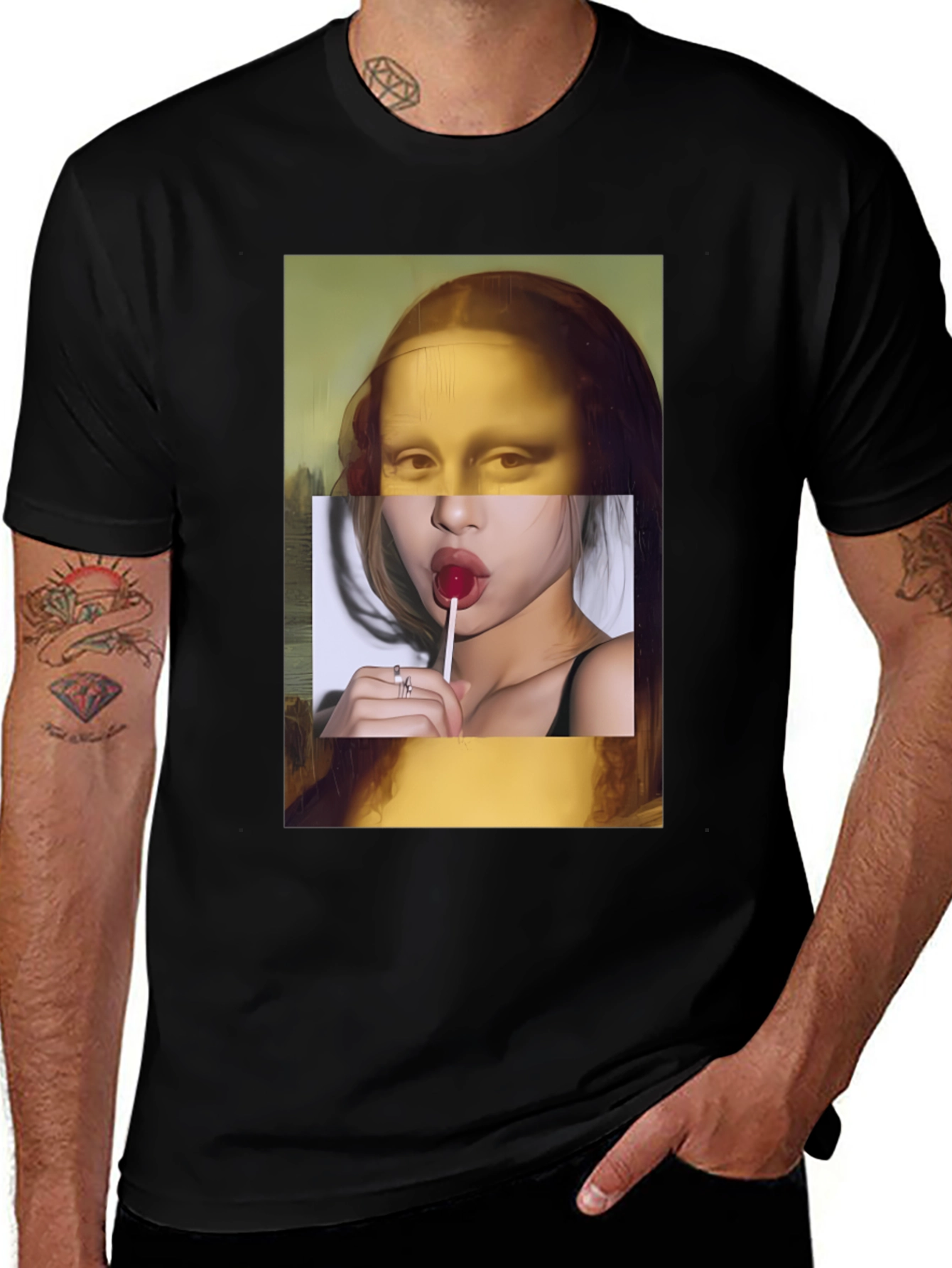Variant 19 of Mona Lisa Meets Modern Tee