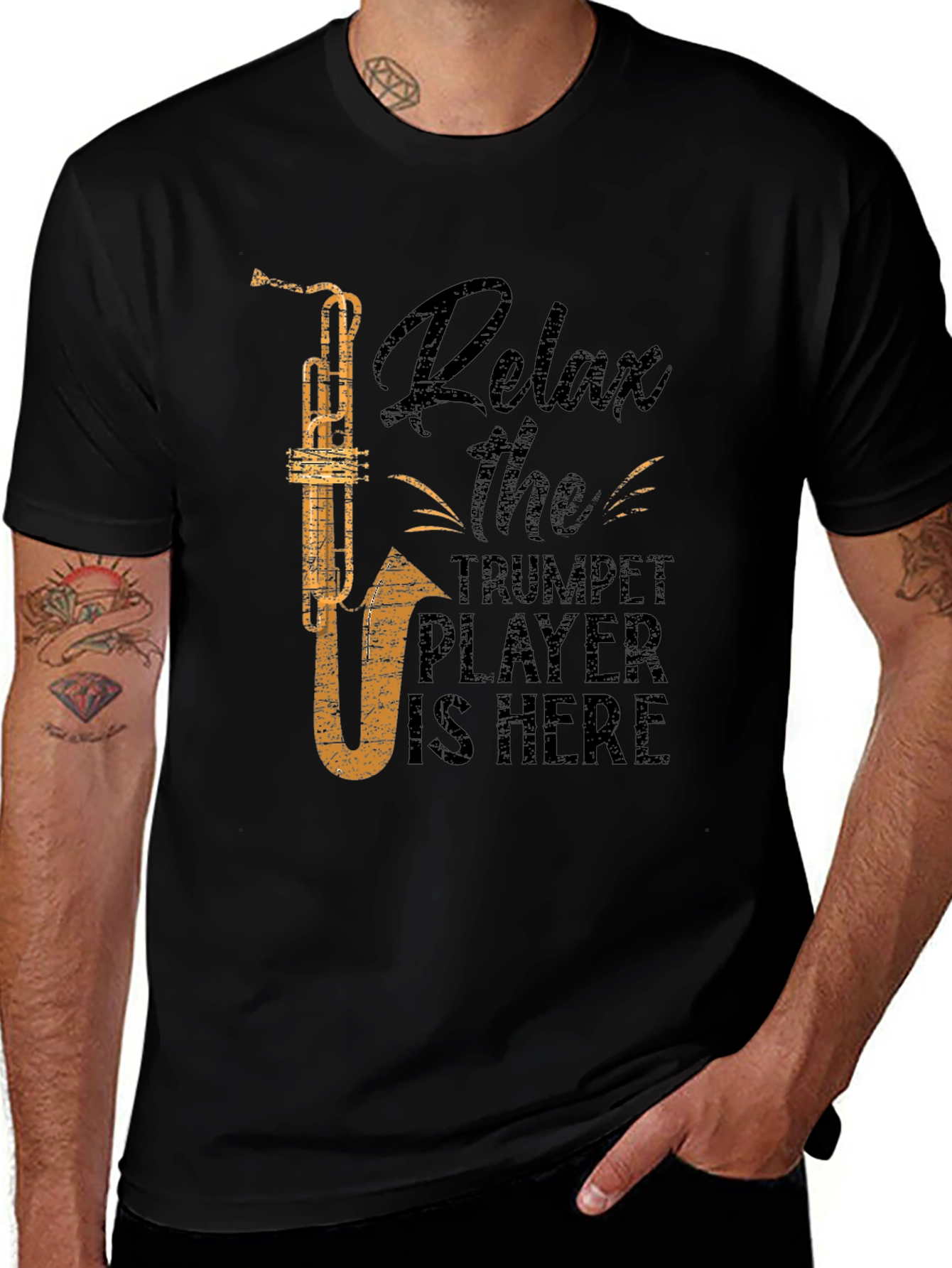 Variant 2 of Relax Trumpet Player T-Shirt - Funny Musician Tee