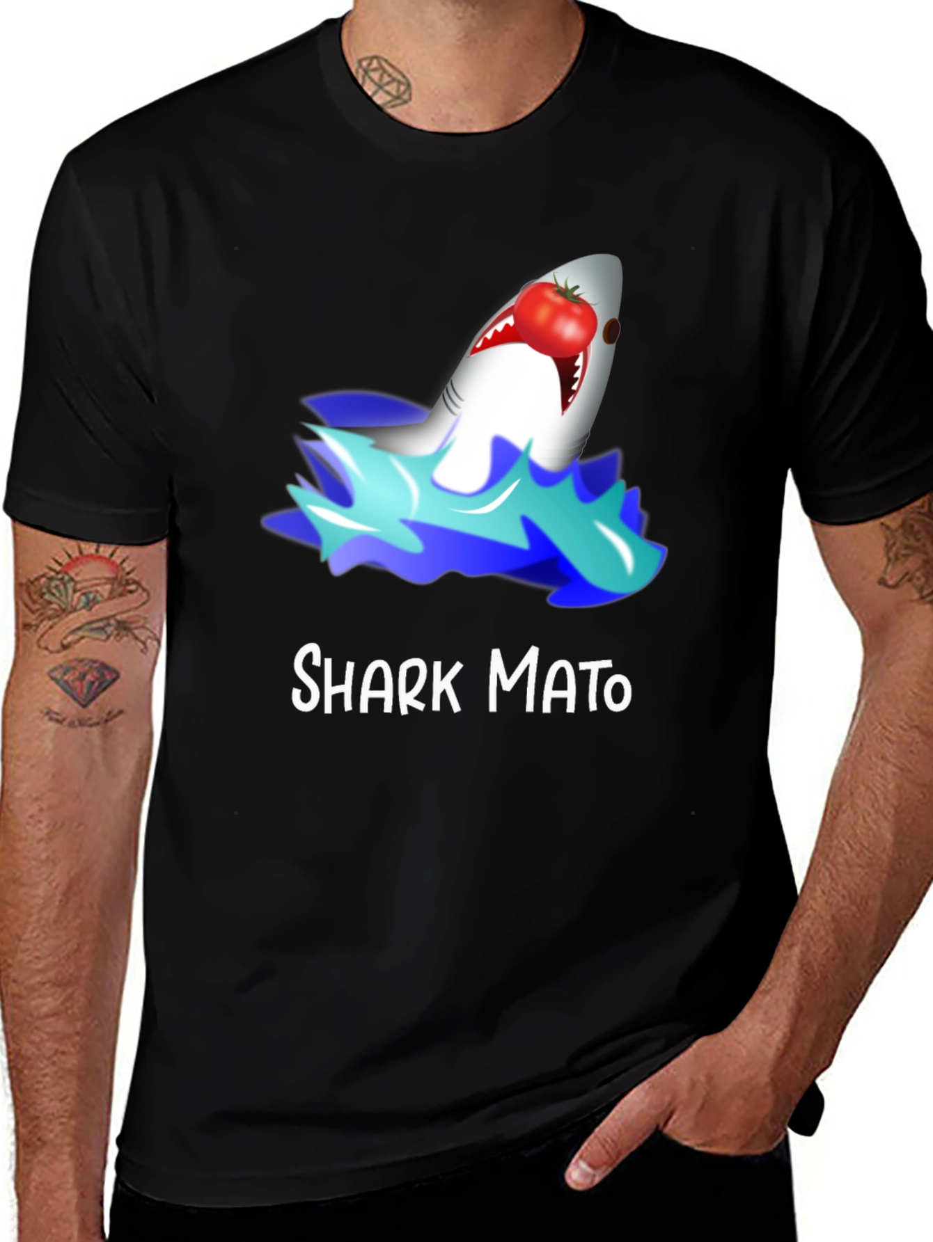 Variant 24 of Sharkmato Funny Graphic T-Shirt