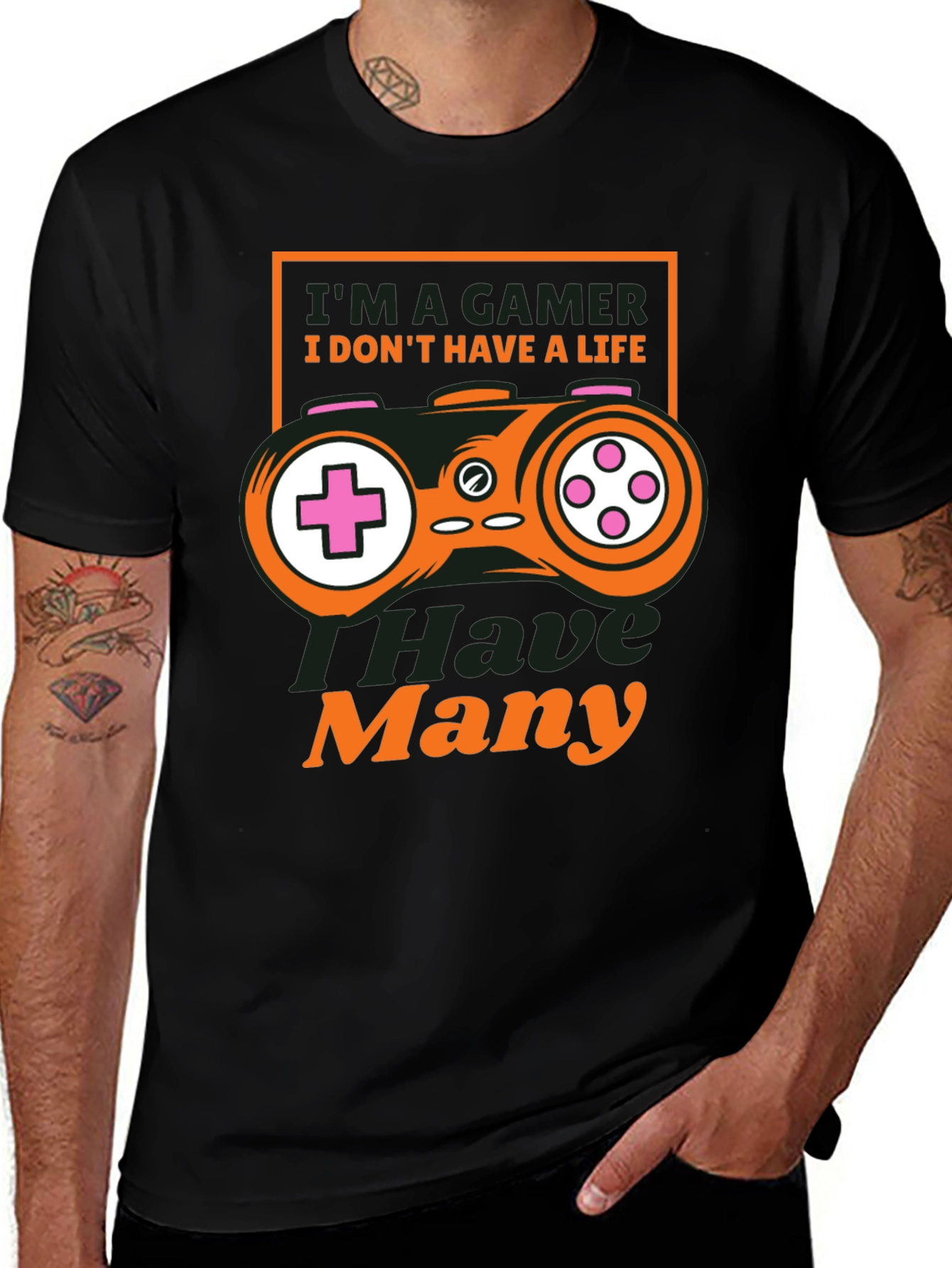 Variant 9 of I'm A Gamer T-Shirt - Many Lives