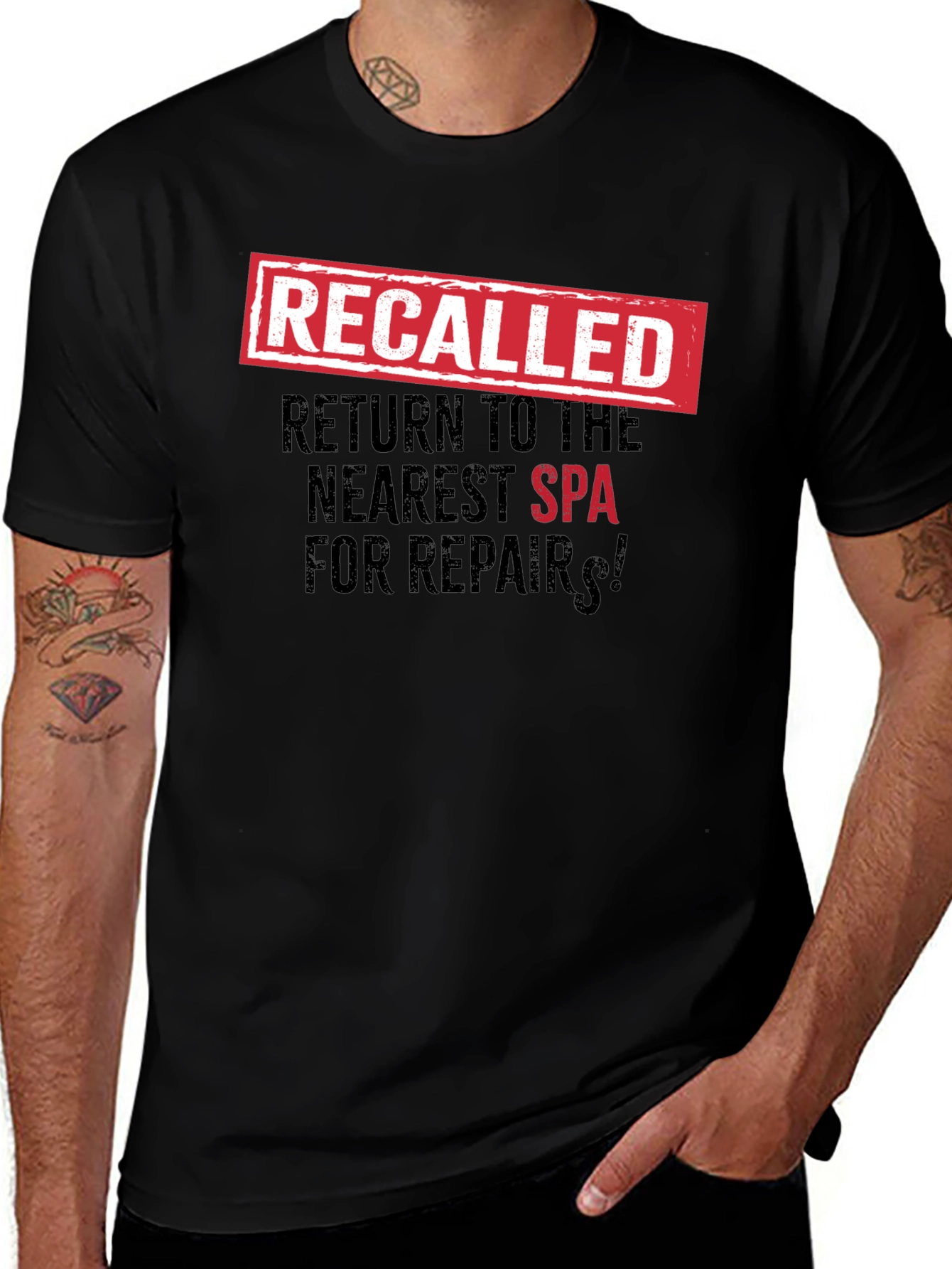 Variant 12 of Recalled Spa Repair T-Shirt