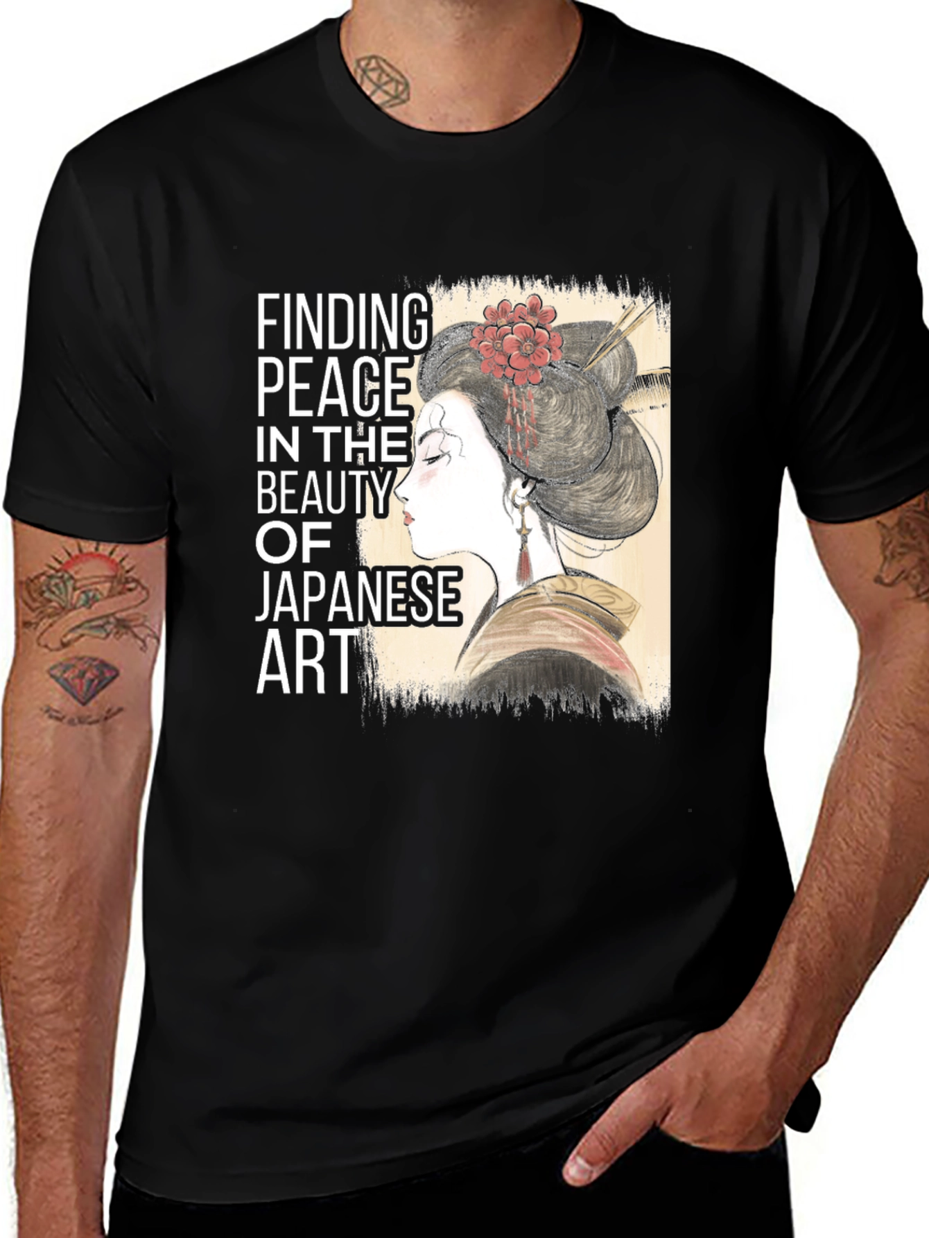 Variant 4 of Japanese Art Peace T-Shirt