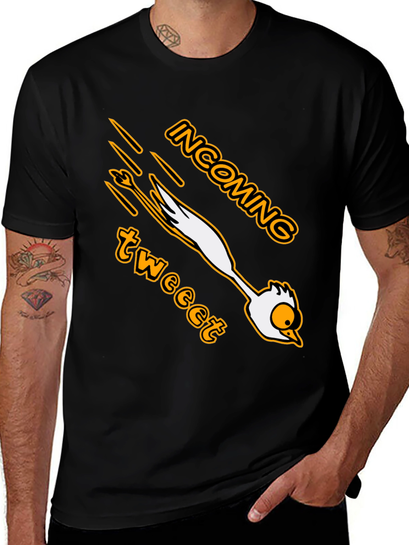 Variant 16 of Incoming Tweet Roadrunner Graphic Tee