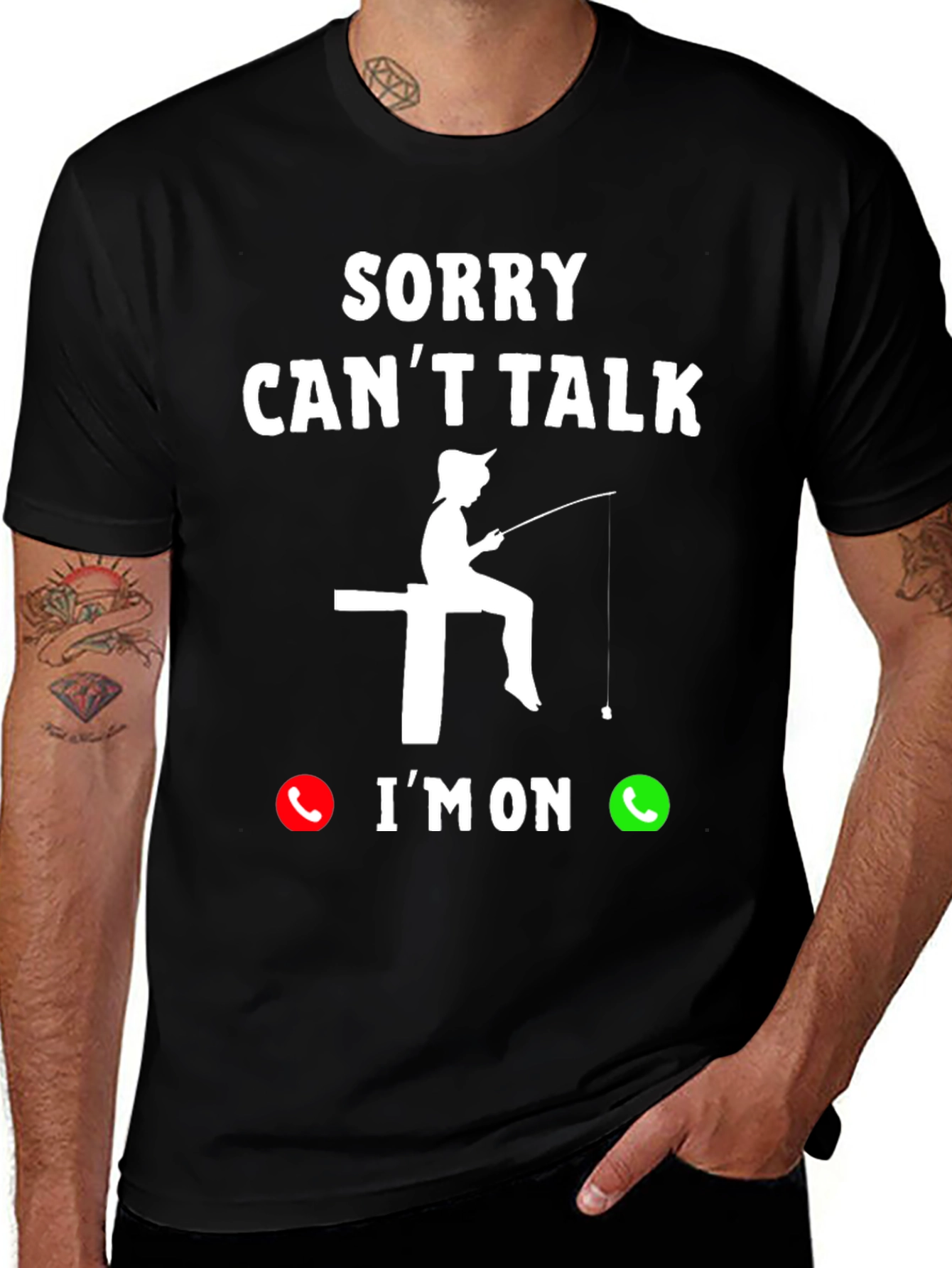 Variant 26 of Sorry, Can't Talk Fishing T-Shirt