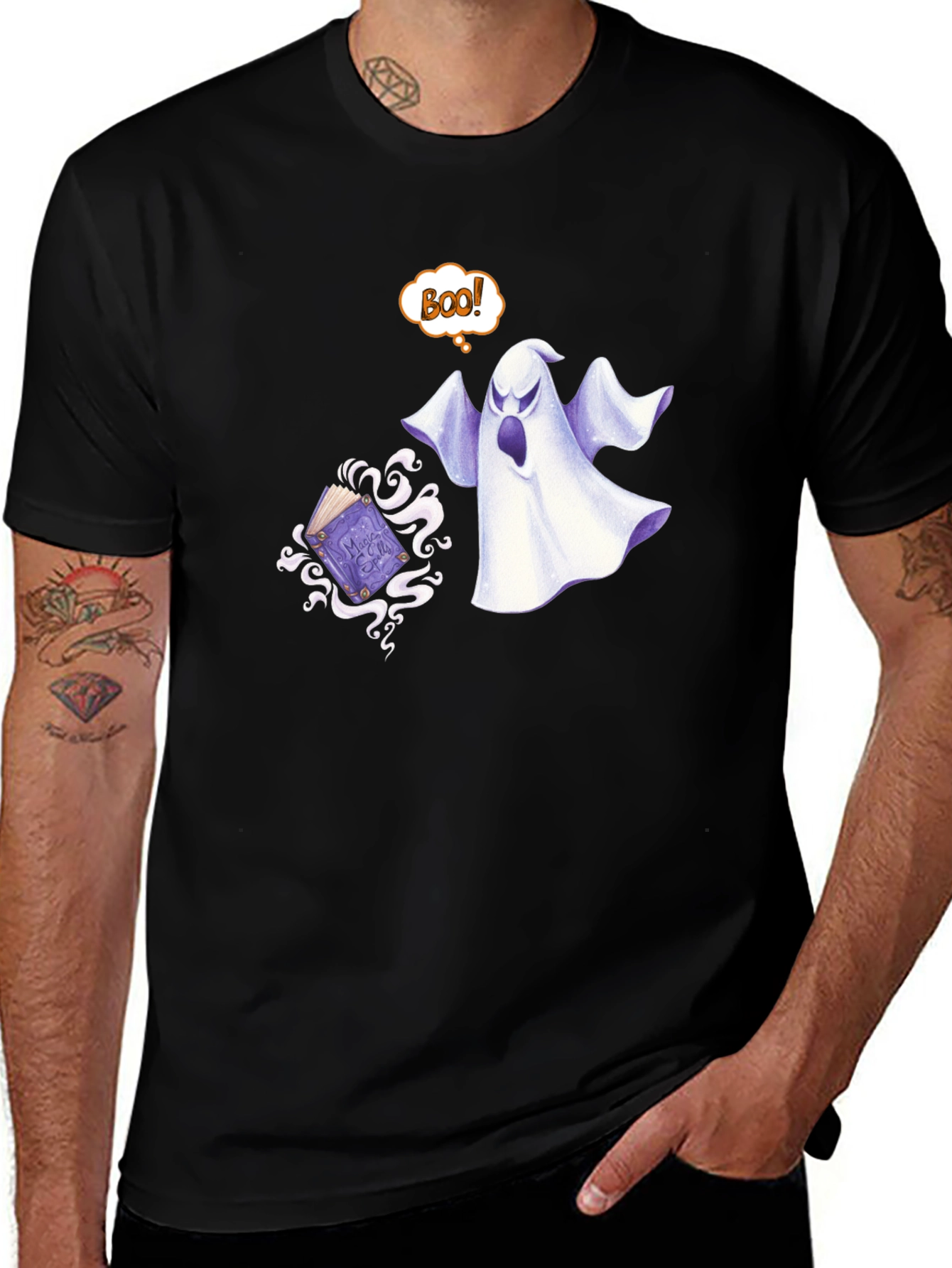 Variant 16 of Ghostly Boo! Graphic T-Shirt