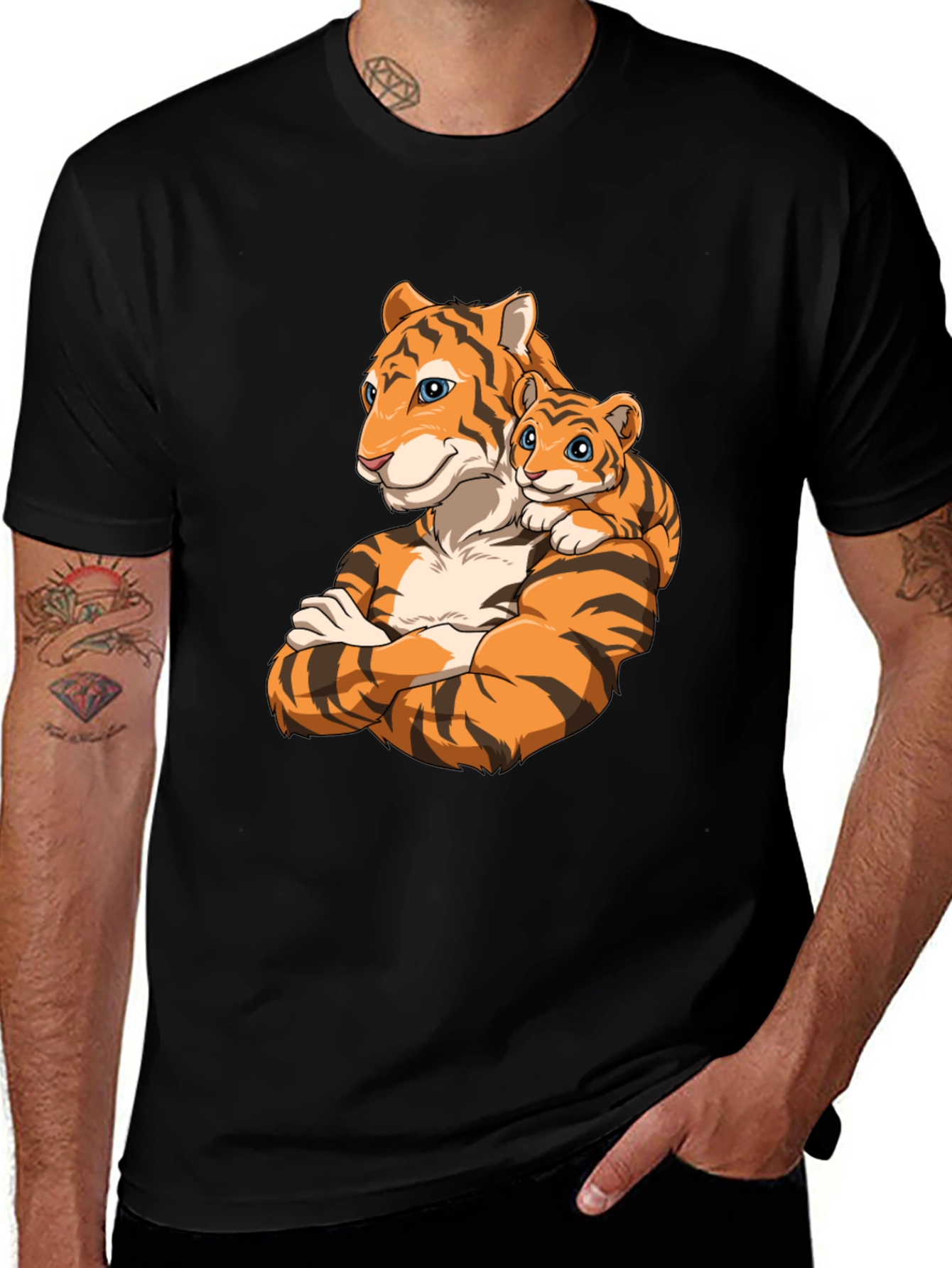 Variant 15 of Tiger Family Graphic T-Shirt