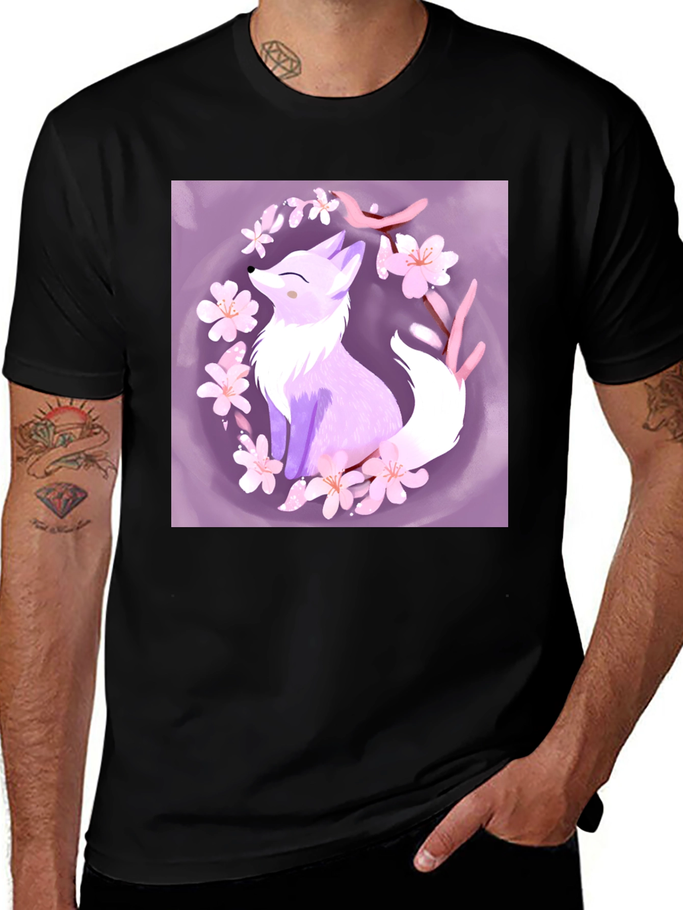 Variant 5 of Fox Blossom Graphic Tee - Stylish & Unique