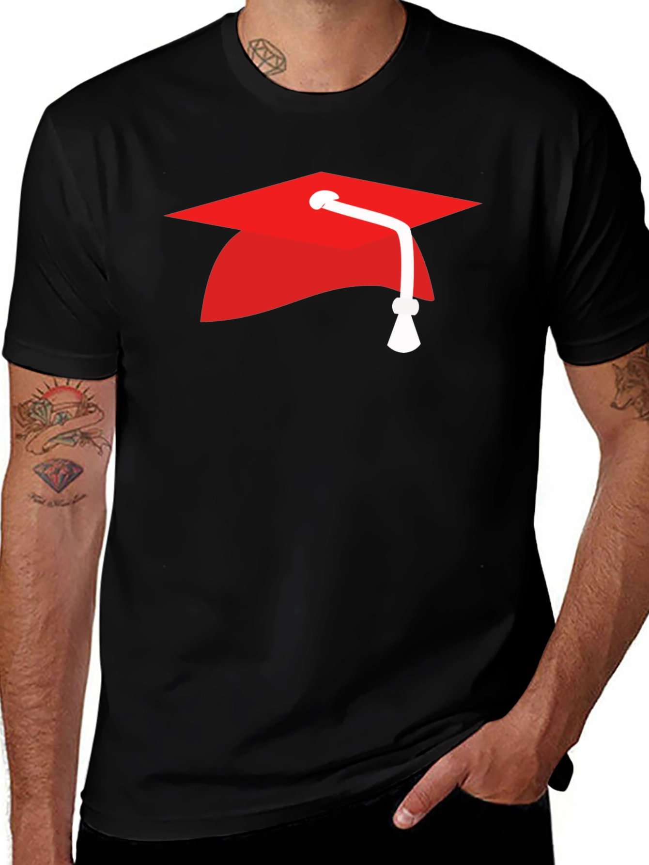 Variant 7 of Graduation Cap Graphic Tee - Celebrate Success!