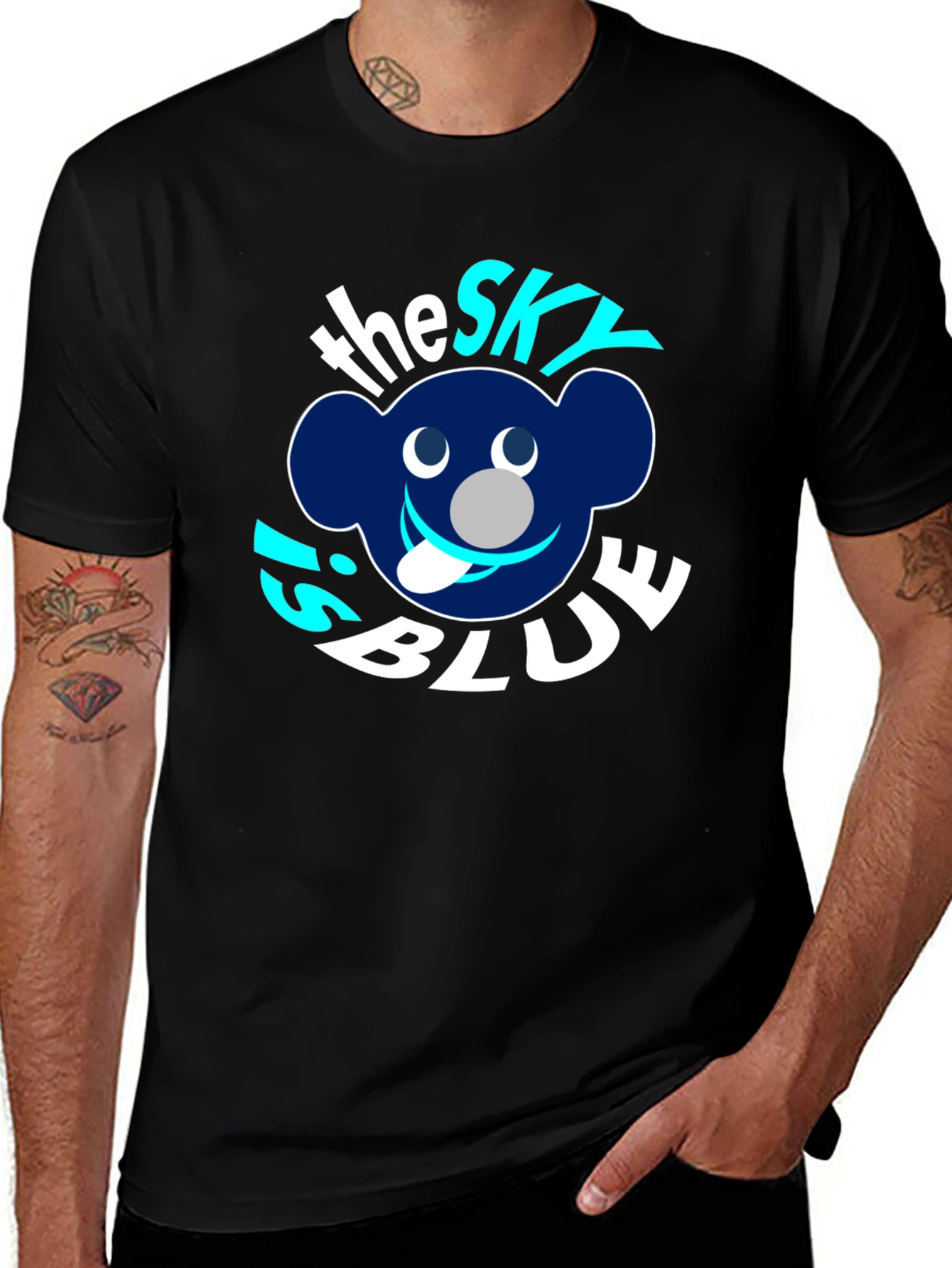 Variant 19 of The Sky is Blue Graphic T-Shirt