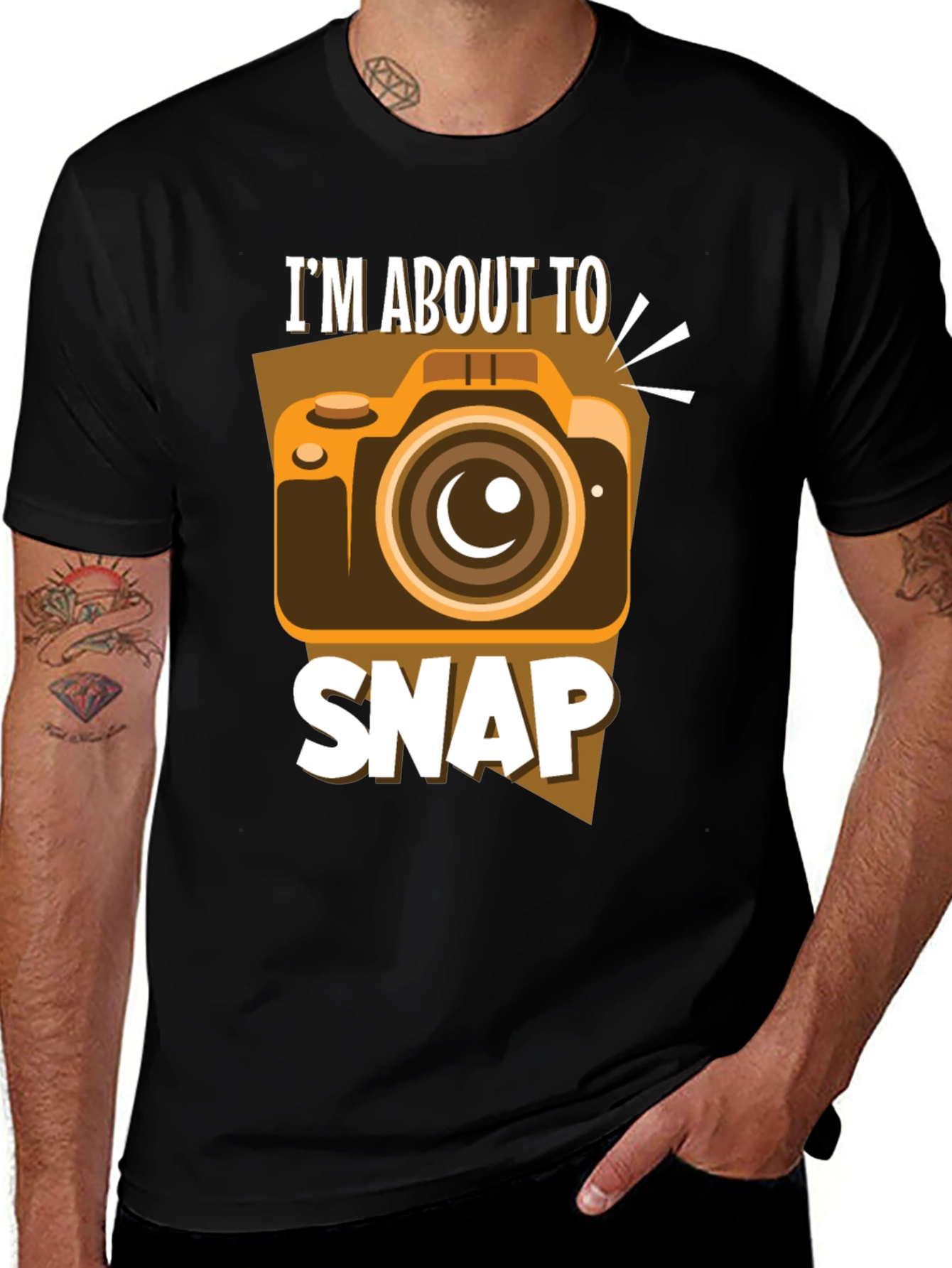 Variant 17 of I'm About to Snap T-Shirt: Funny Camera Design