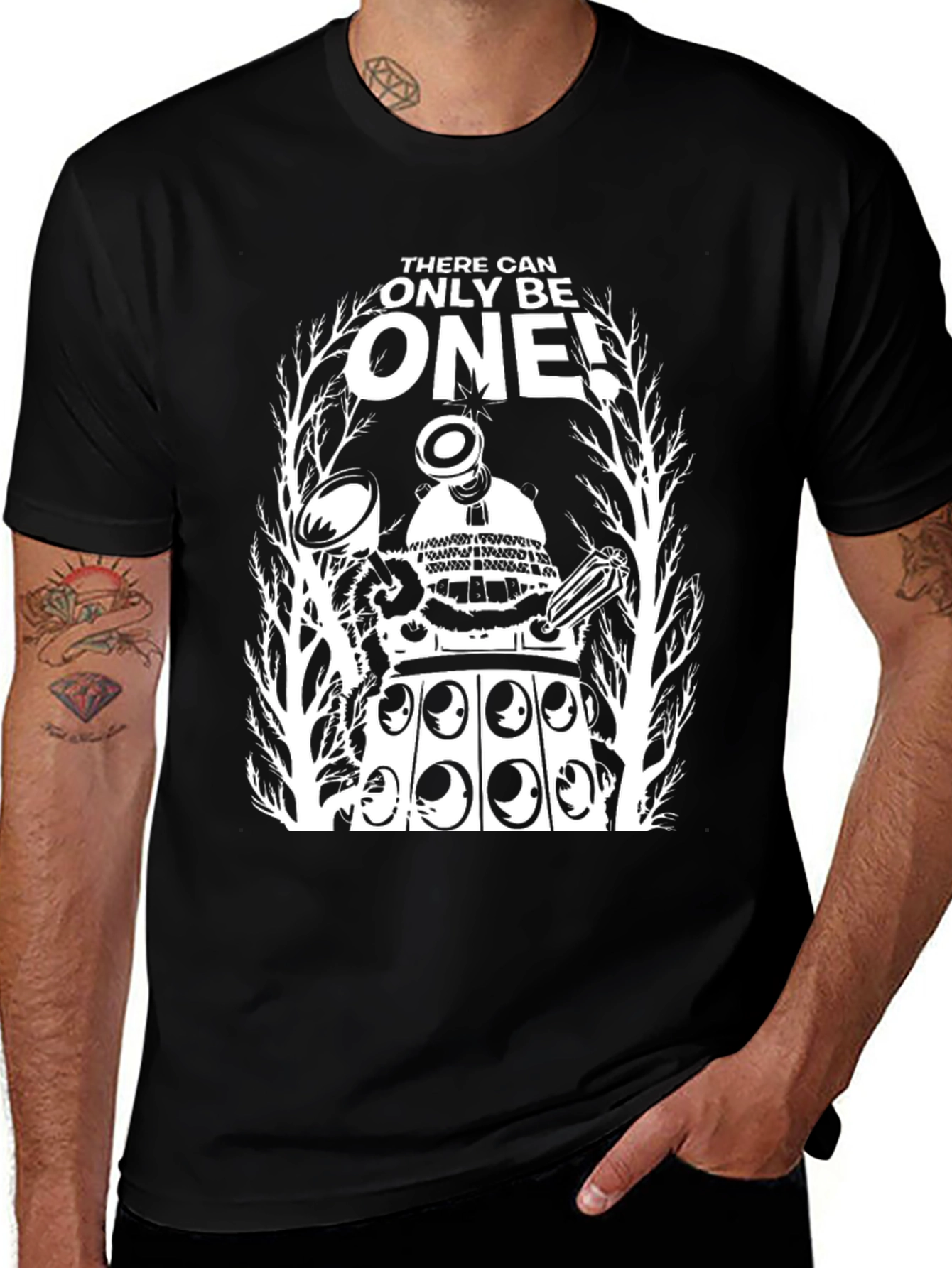 Doctor Who Dalek "There Can Only Be One" Black T-Shirt