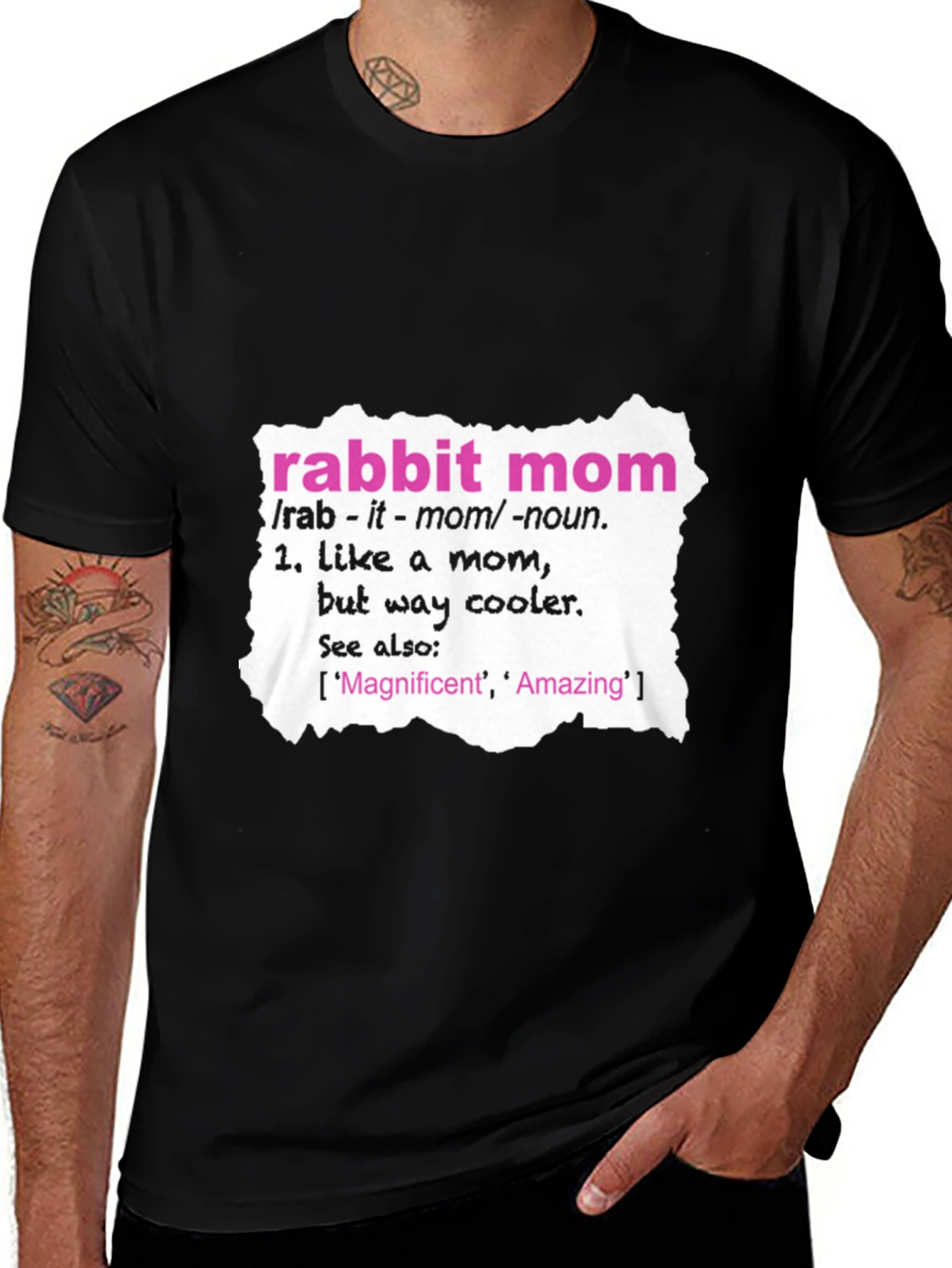 Variant 17 of Rabbit Mom Definition T-Shirt