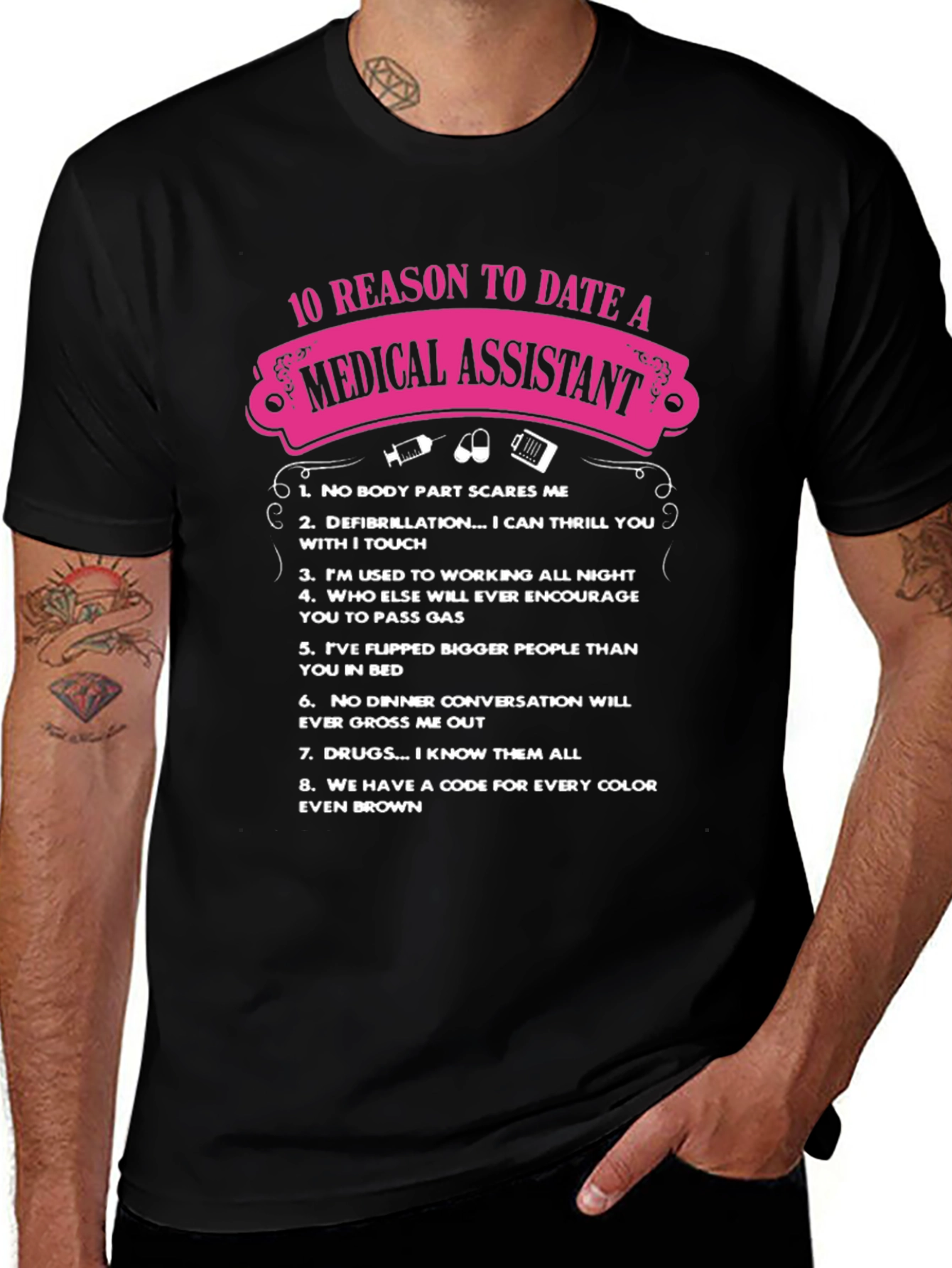 Variant 11 of Medical Assistant 10 Reasons T-Shirt