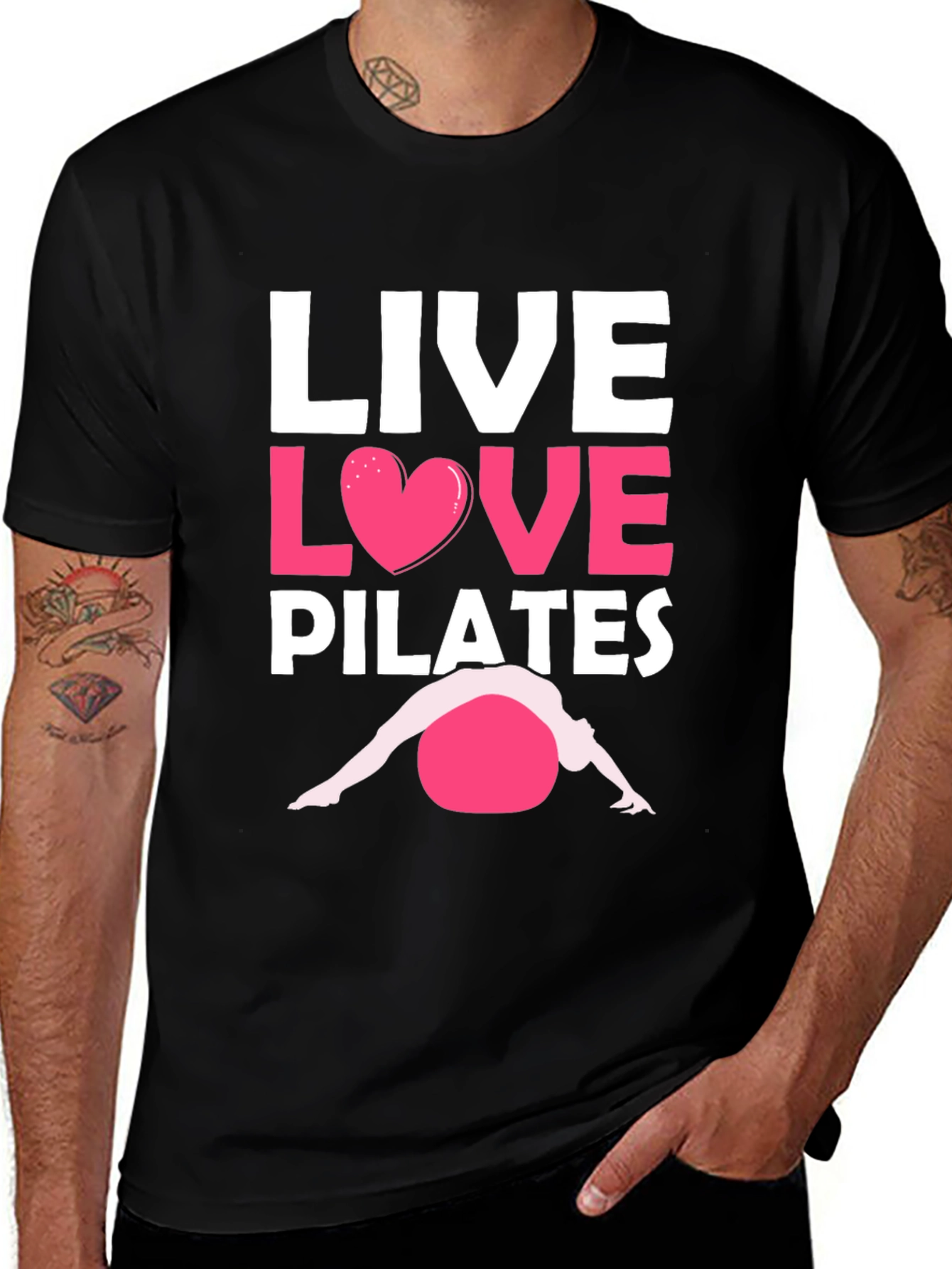 Live Love Pilates T-Shirt - Fitness Workout Tee