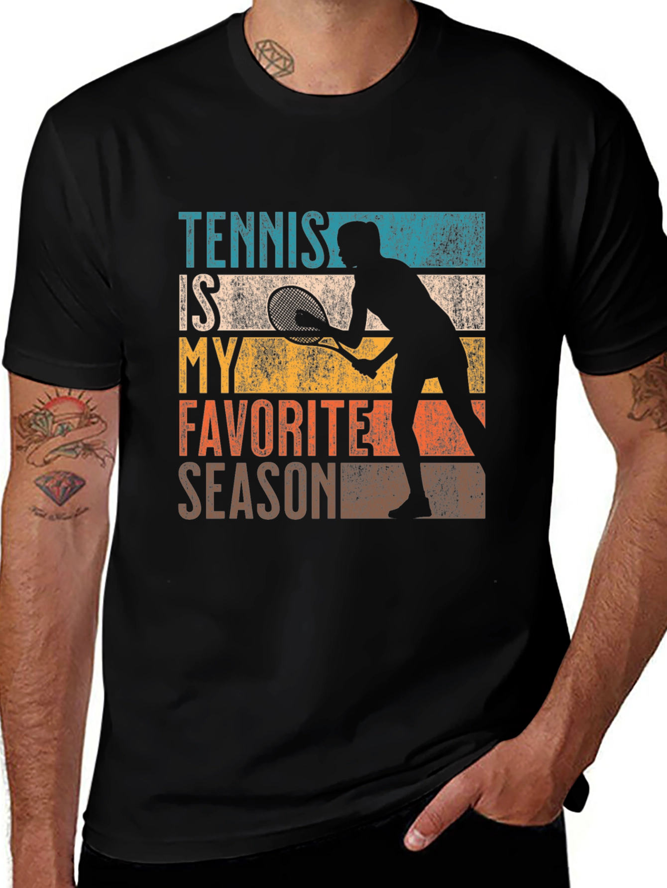 Variant 23 of Tennis Is My Favorite Season Graphic Tee