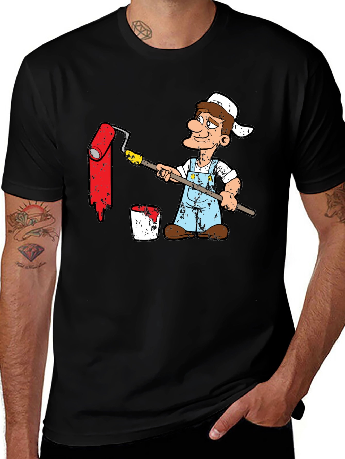 Variant 25 of Painter Cartoon Graphic T-Shirt