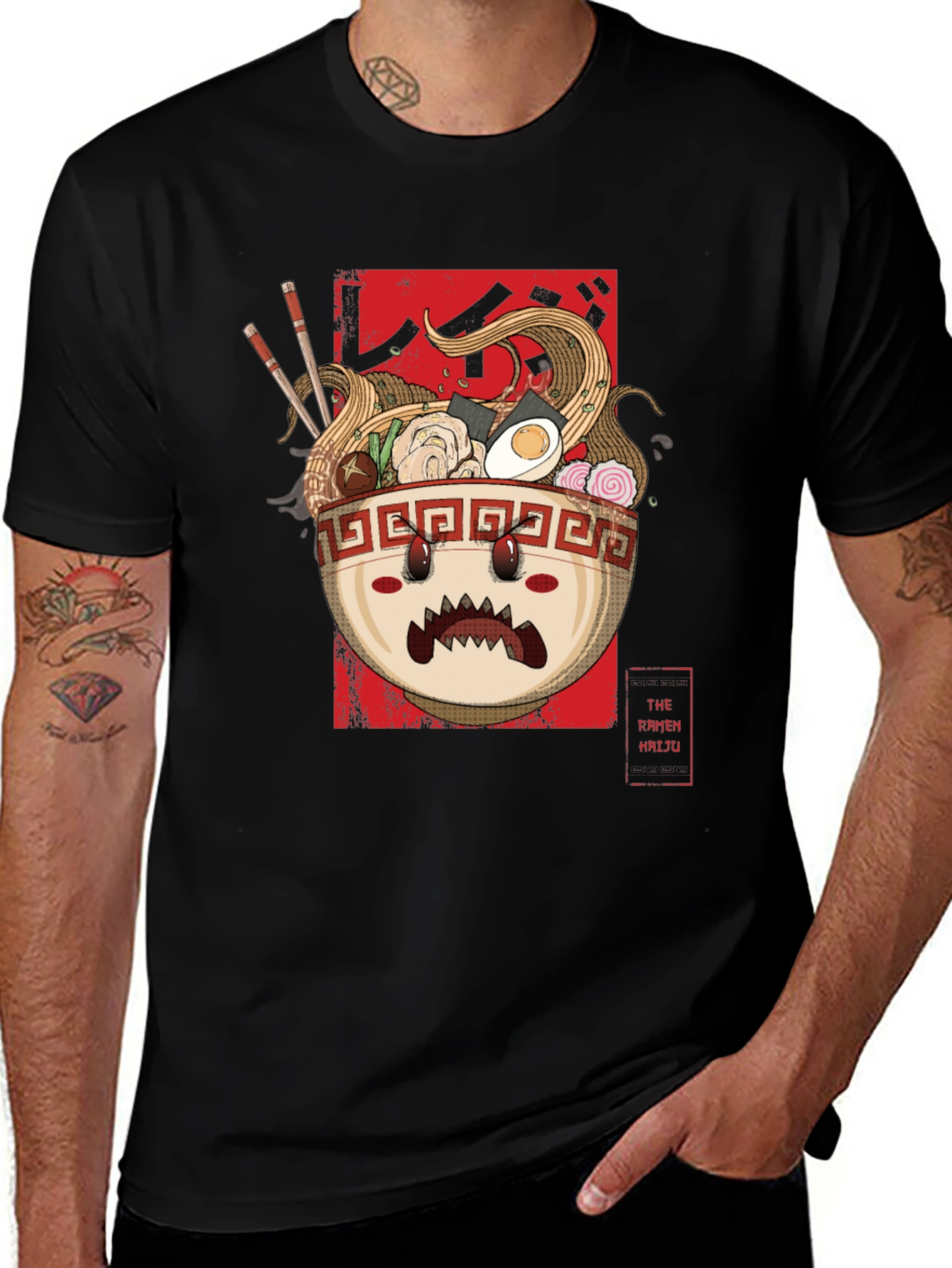 Ramen Kaiju T-Shirt - Monster Bowl Graphic Tee