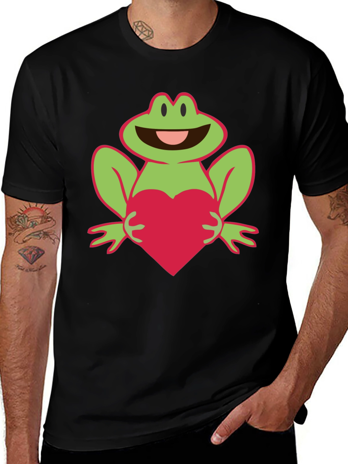 Variant 15 of Frog Heart Graphic T-Shirt
