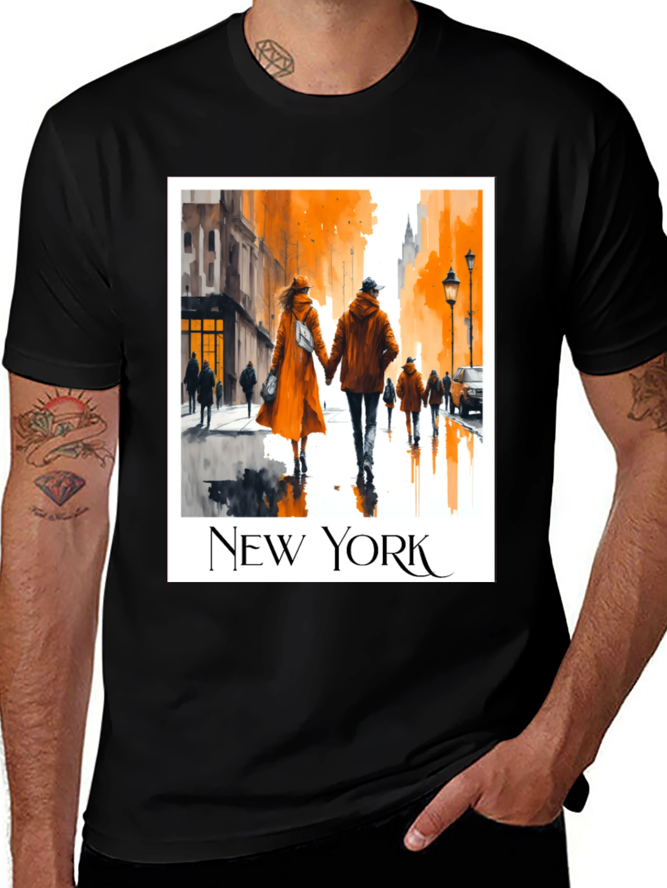Variant 18 of New York City Couple T-Shirt