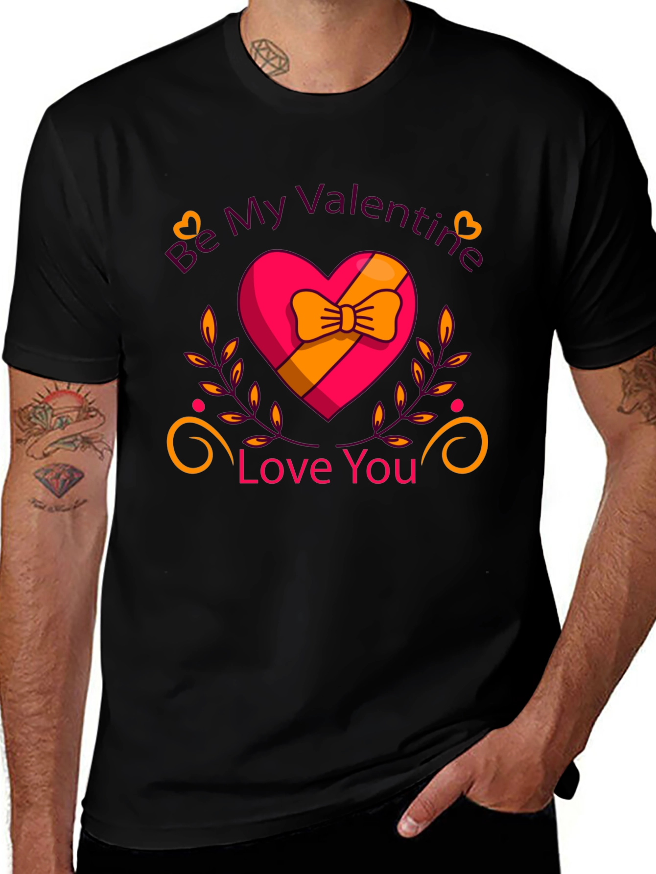Valentine's Day Graphic T-Shirt - Be My Valentine Love You