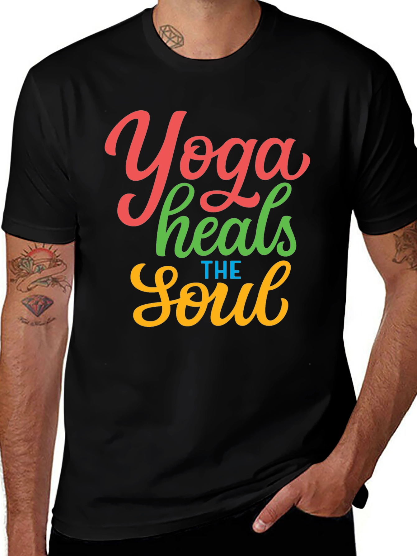 Variant 14 of Yoga Heals the Soul Graphic T-Shirt