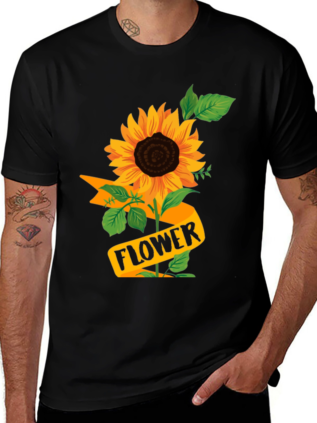 Variant 10 of Sunflower T-Shirt - Floral Graphic Tee