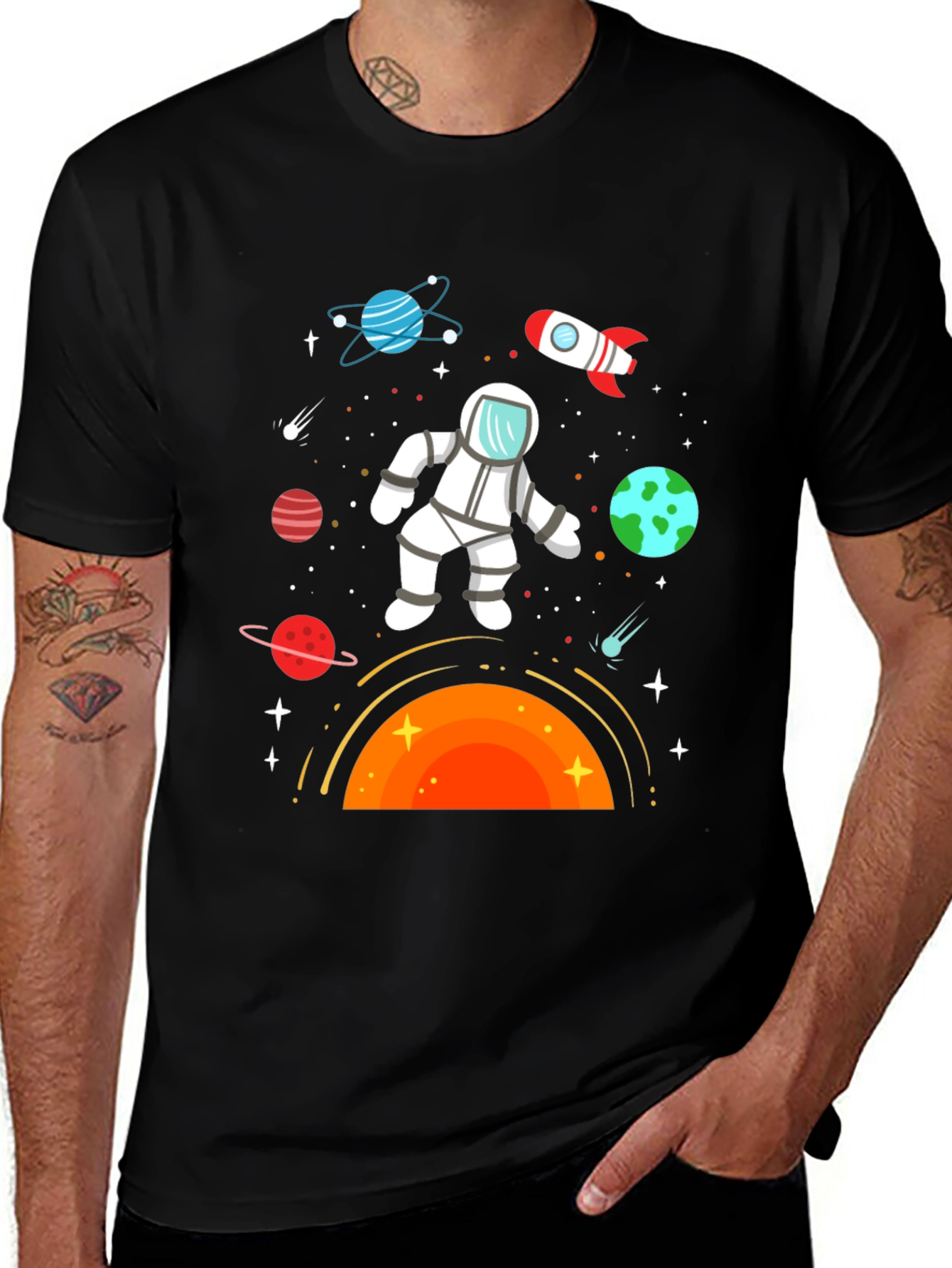 Variant 17 of Astronaut in Space Graphic T-Shirt