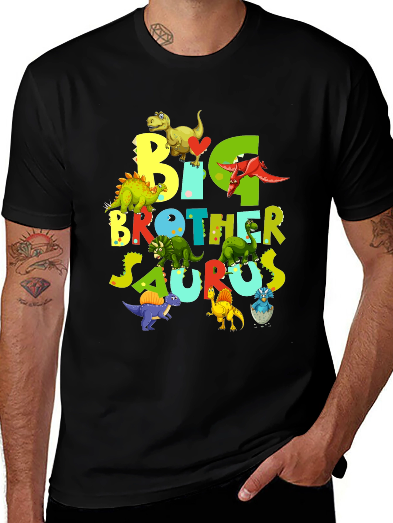 Variant 7 of Big Brother Saurus Dinosaur T-Shirt
