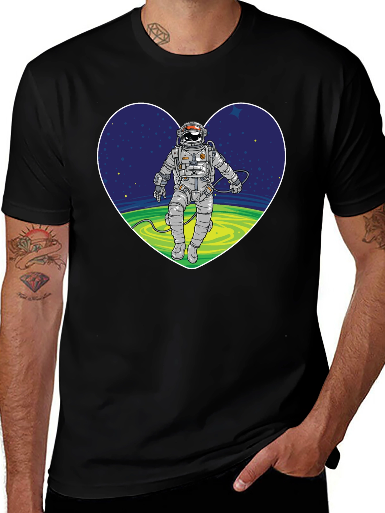 Variant 5 of Astronaut in Heart Graphic T-Shirt