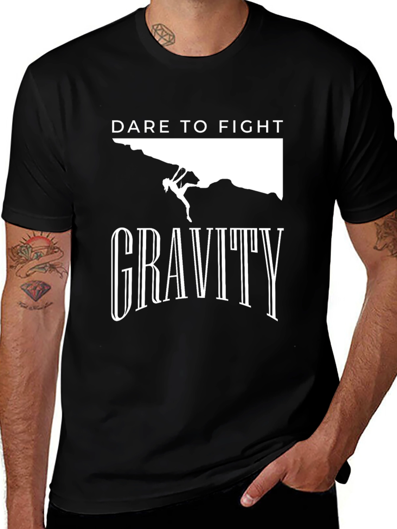 Variant 17 of Dare To Fight Gravity Graphic T-Shirt