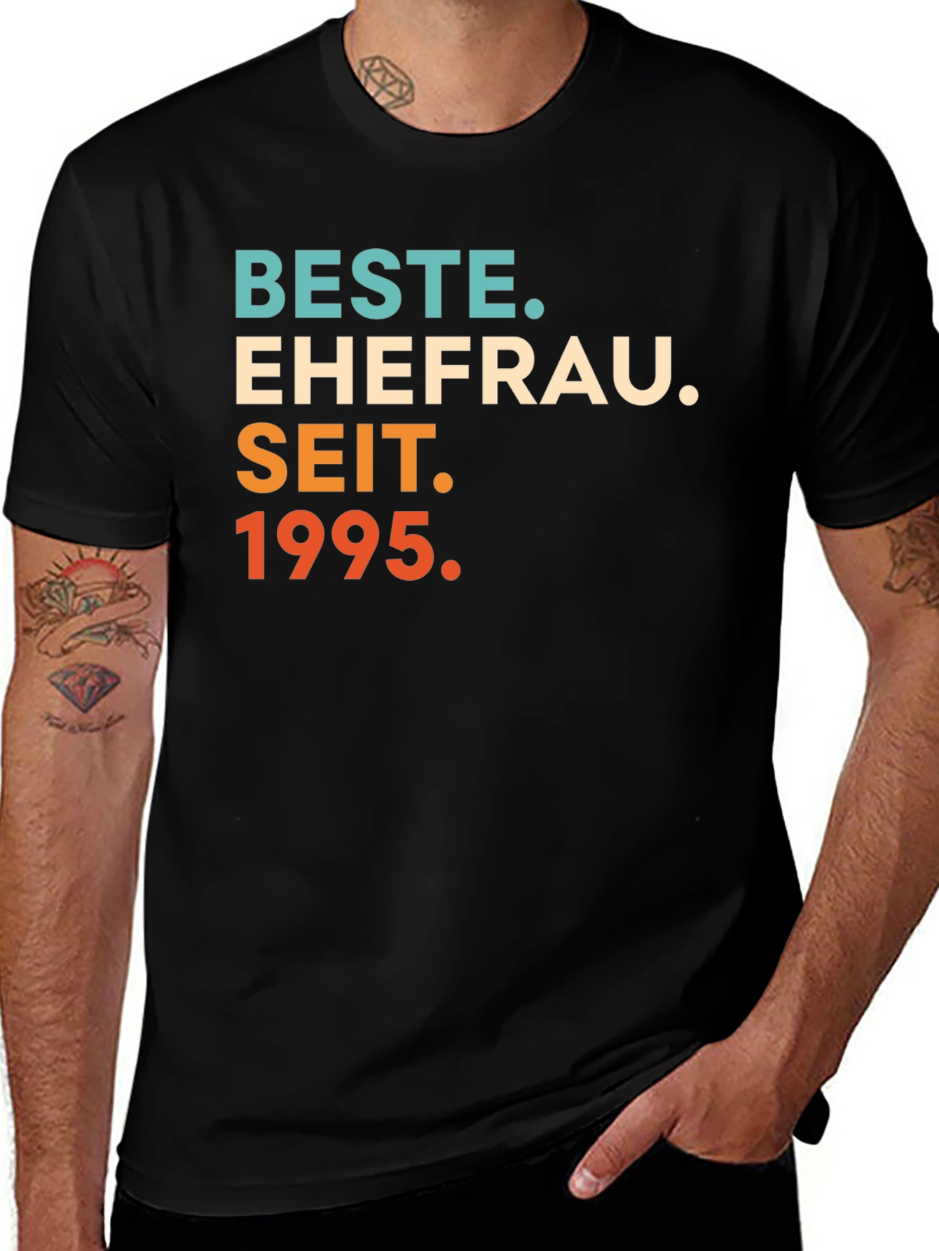 Variant 15 of Beste Ehefrau Seit 1995 T-Shirt - Anniversary Gift