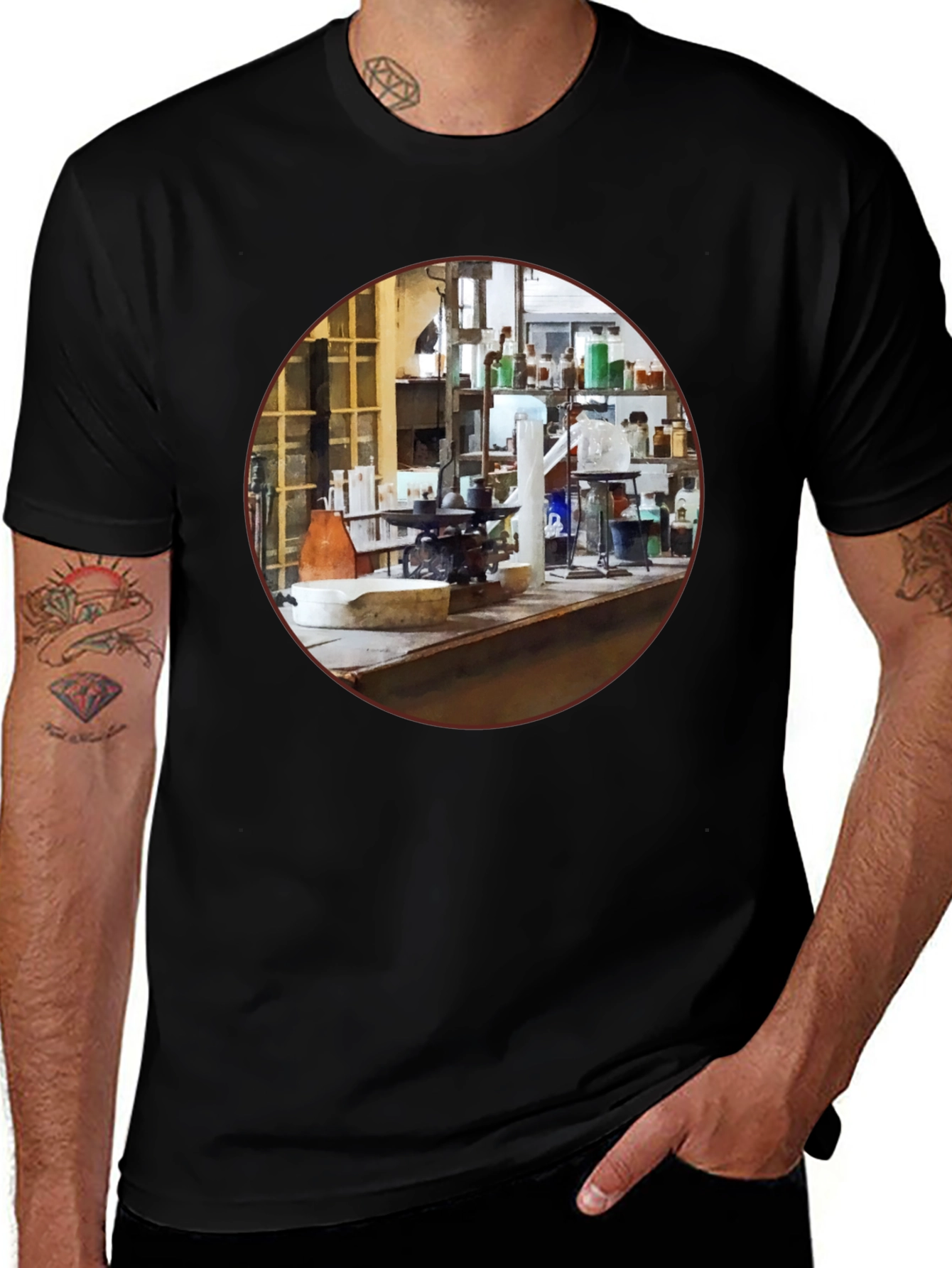 Variant 7 of Science Lab Graphic Print T-Shirt