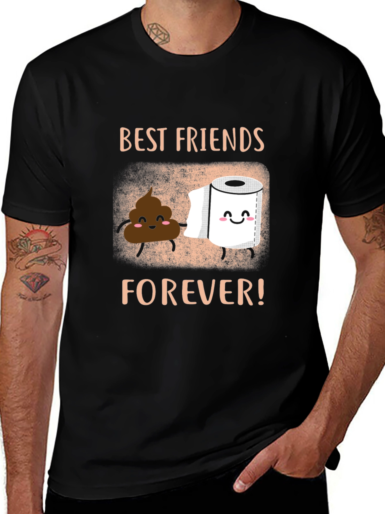 Variant 27 of Best Friends Forever T-Shirt - Funny Poop & TP Graphic Tee