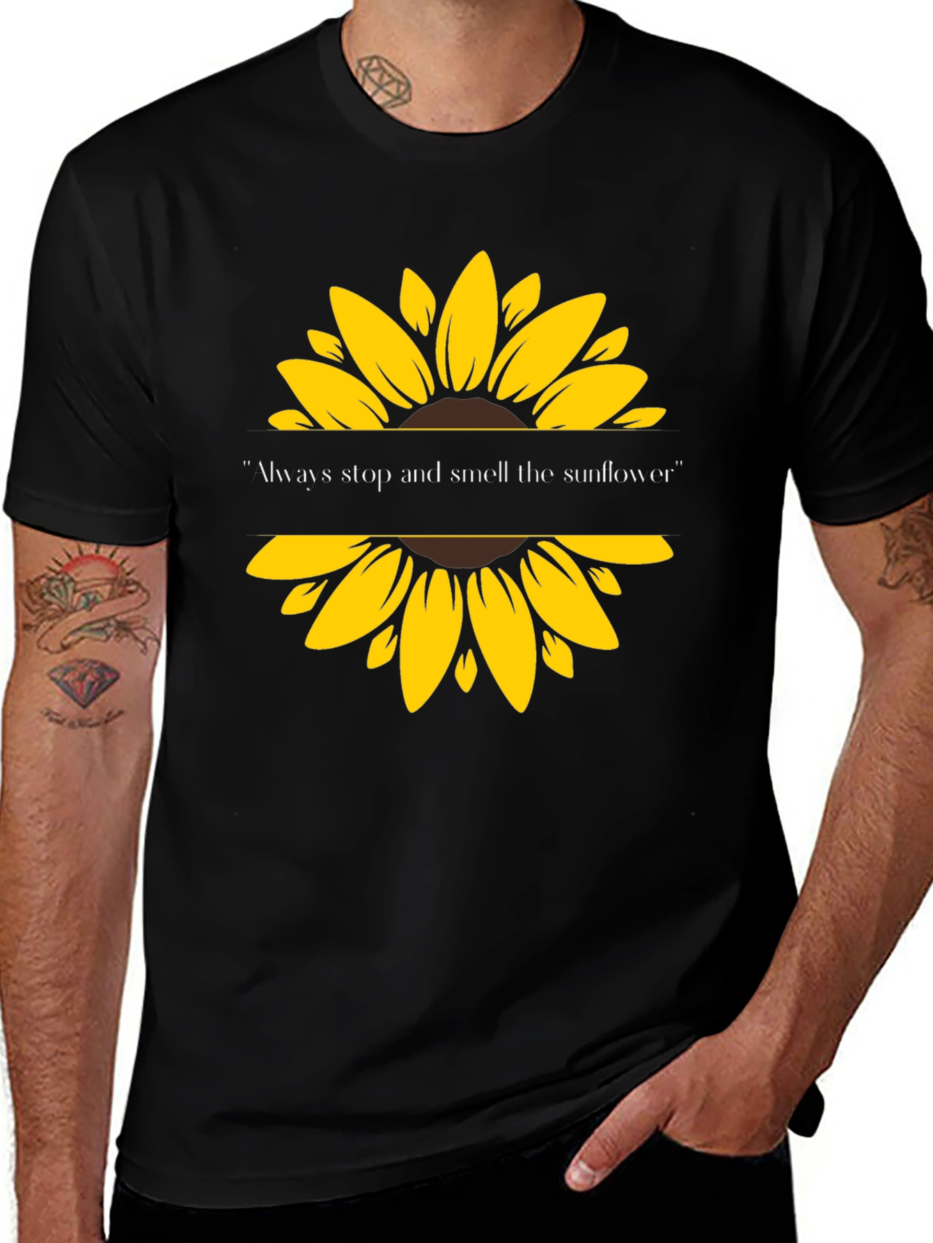 Variant 30 of Always Stop and Smell the Sunflower Tee