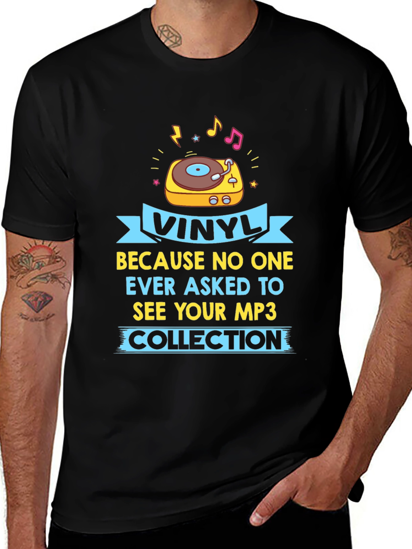 Variant 22 of Vinyl Record Lover's T-Shirt - Music Collector Gift