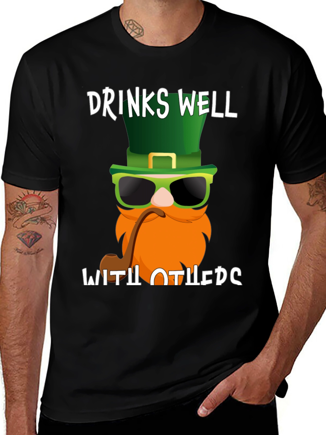 Drinks Well with Others St. Patrick's Day T-Shirt