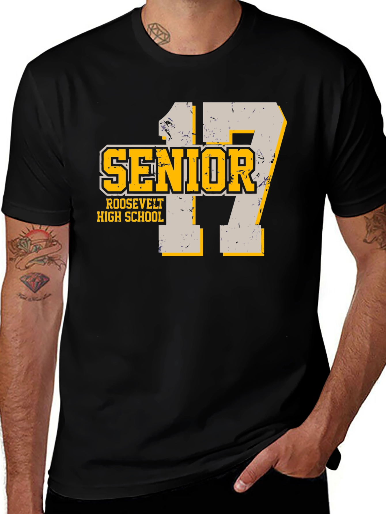 Variant 12 of Senior 17 T-Shirt - Roosevelt High School