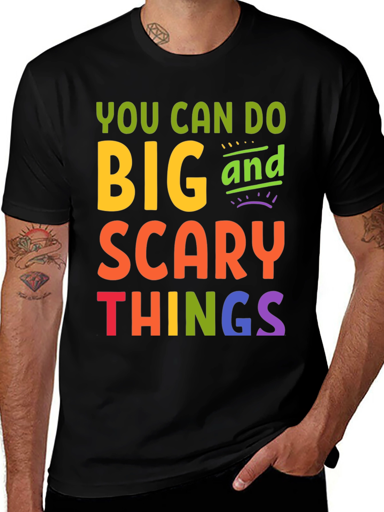 Variant 27 of You Can Do Big Scary Things Graphic Tee